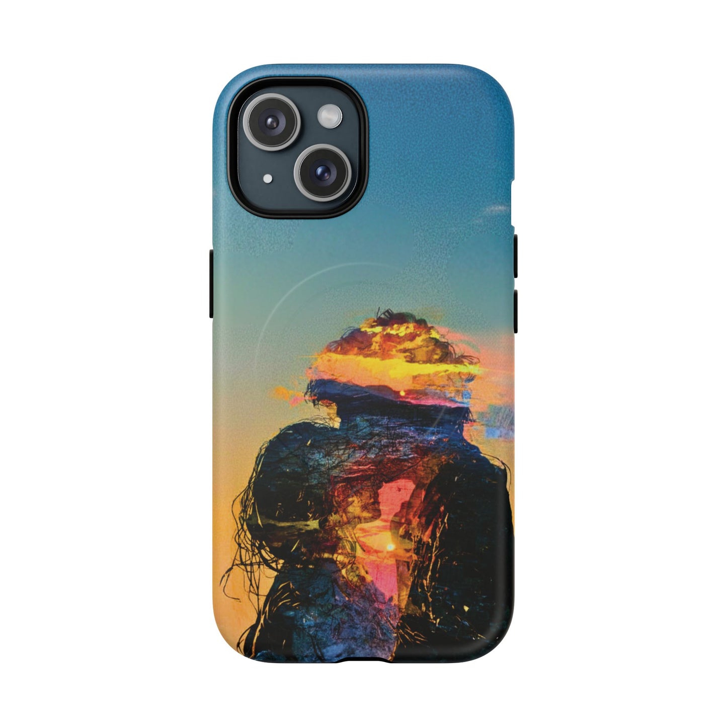 Abstract Sunset Silhouette Tough Magnetic Phone Case