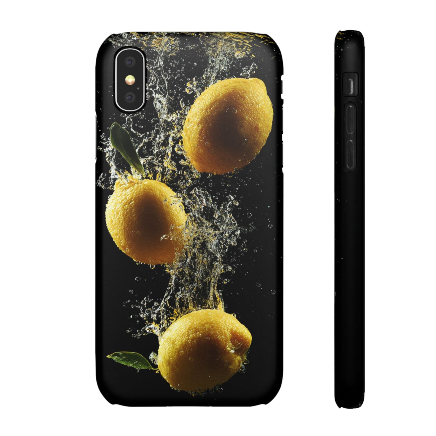 Lemon Splash Phone Case - Vibrant Snap Case, Fruit Lover Gift, Summer Vibes, Kitchen Decor, Unique Phone Accessories