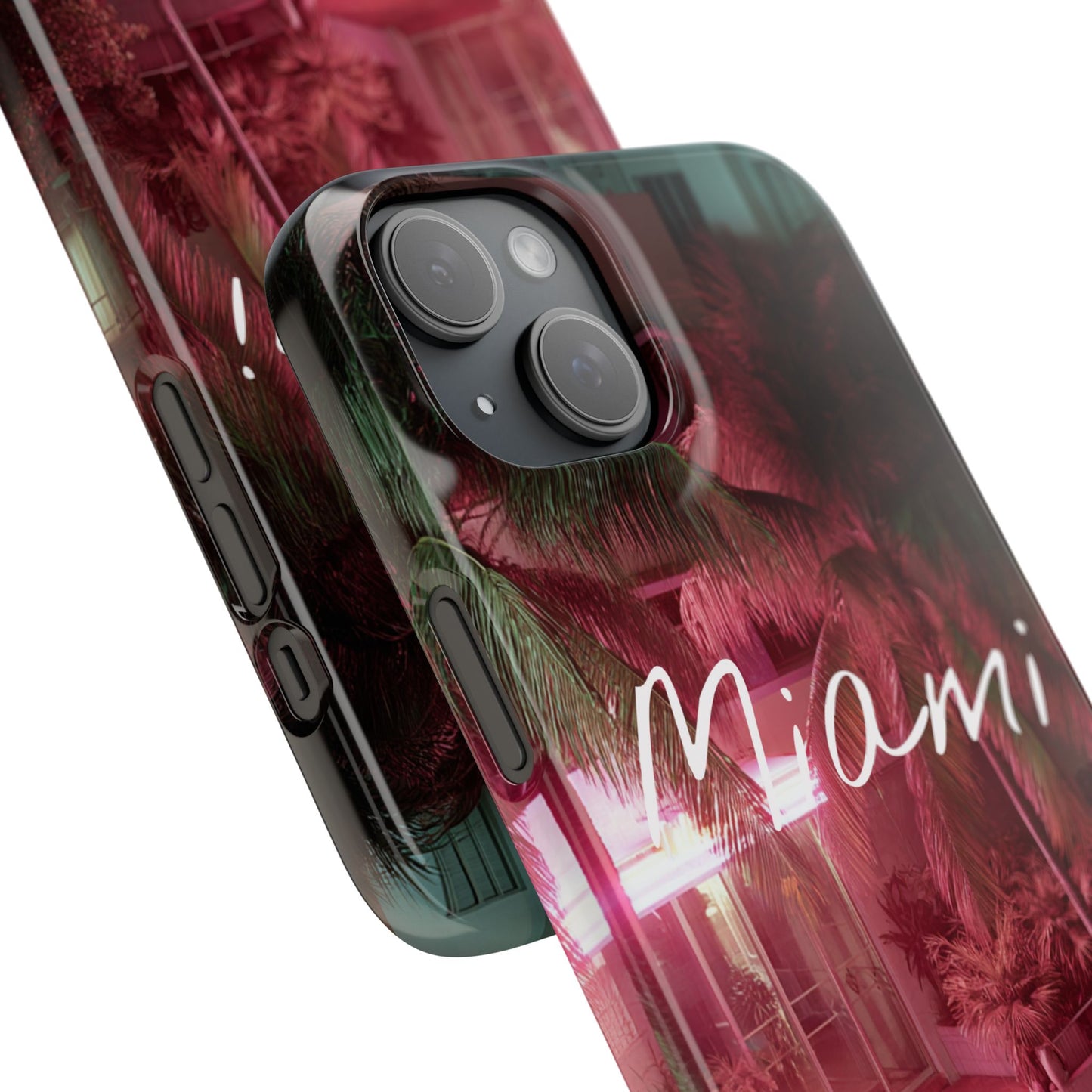 Miami Vibes Snap Case, Tropical Phone Cover, Summer Accessory, Gift for Travel Lovers, Neon Aesthetic, Beach-themed Tech