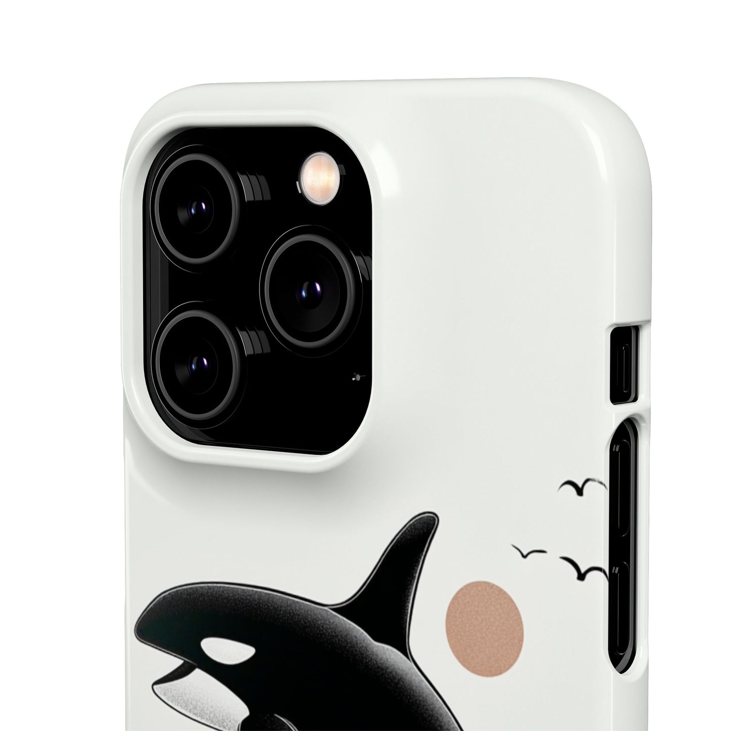 Whale Splash Phone Case | Ocean Lover Gift, Marine Art, Snap Cases, Cute Whale Design, Custom Phone Accessories