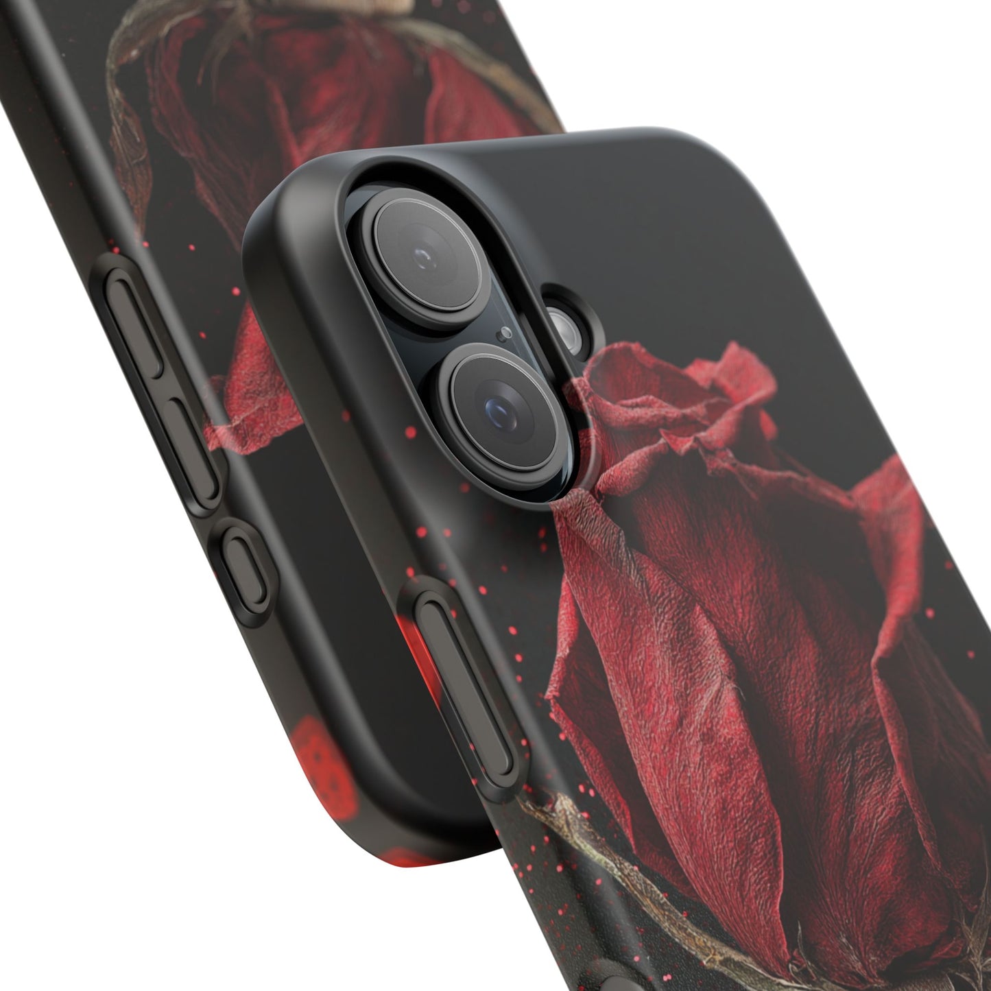Romantic Rose Snap Case, Floral Phone Cover, Valentines Day Gift, Trendy Mobile Accessory, Heart Design Case, Elegant Phone Protector