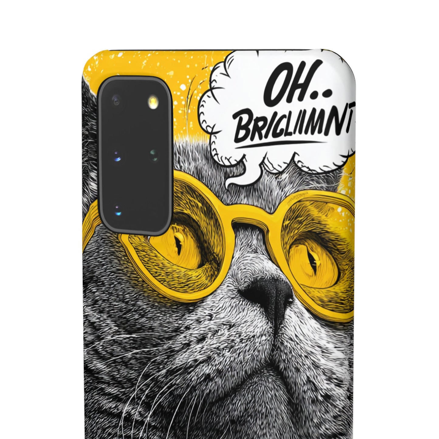 Playful Cat Snap Case - Quirky Phone Cover for Cat Lovers, Gift for Pet Enthusiasts, Funny Accessory for Any Occasion