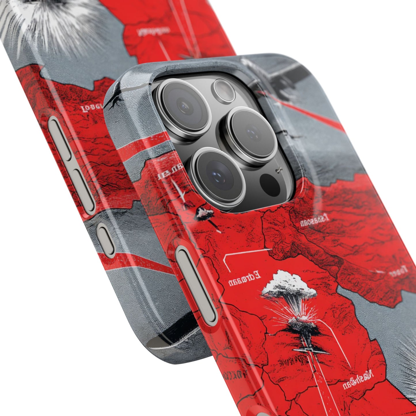 Bold Graphic Snap Case with Dramatic Design, Unique Phone Cover, Artistic Protection for iPhone, Trendy Gadget Gift, Edgy Tech Accessory
