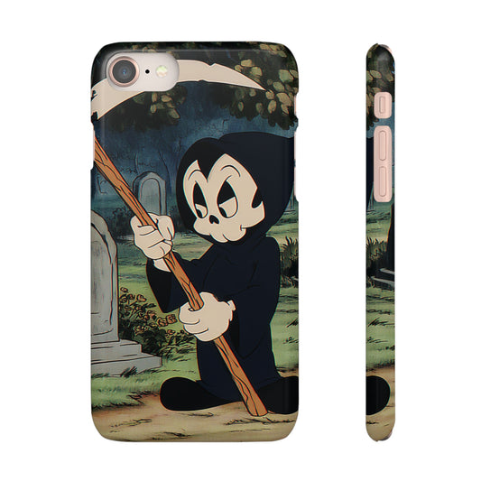 Grim Reaper Snap Case, Halloween Phone Case, Cute Death Phone Cover, Spooky Accessories, Unique Phone Protector