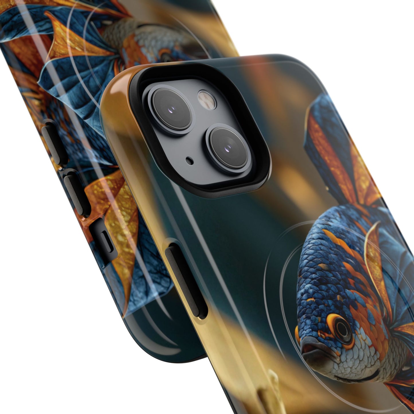 Koi Fish Tough Magnetic Phone Case — Protective Artistic Fish Design