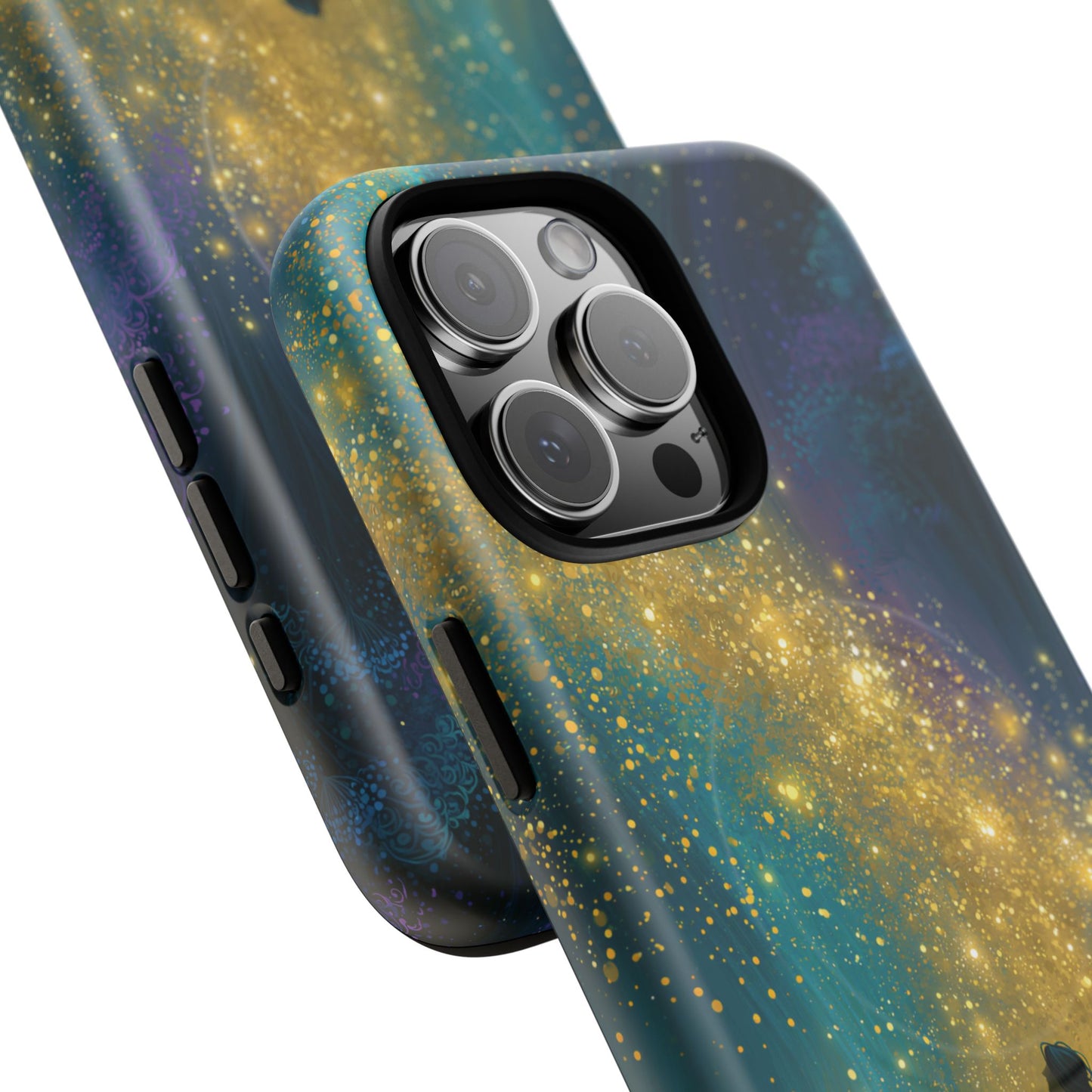 Mystical Nightfall Phone Case — Starry Silhouette Tough Magnetic Case