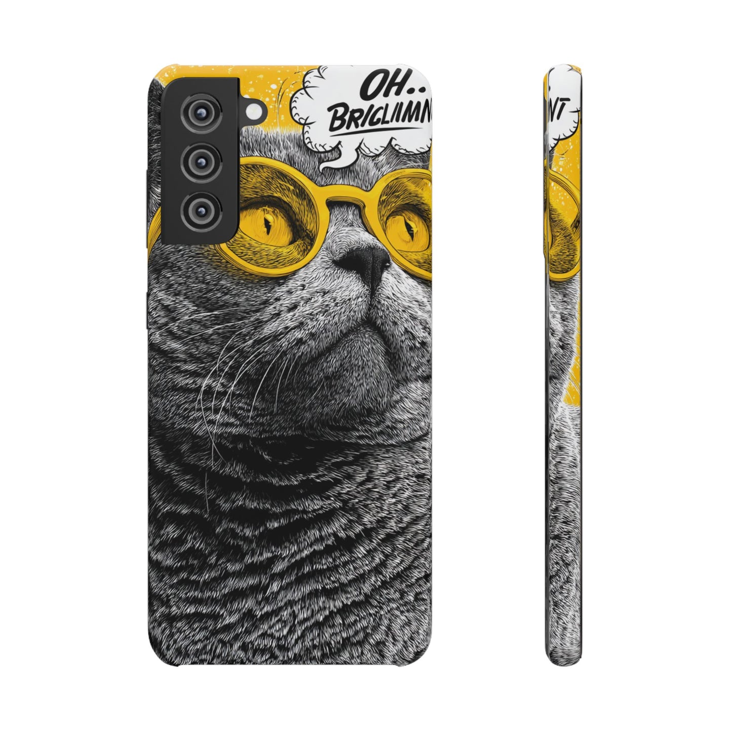 Playful Cat Snap Case - Quirky Phone Cover for Cat Lovers, Gift for Pet Enthusiasts, Funny Accessory for Any Occasion