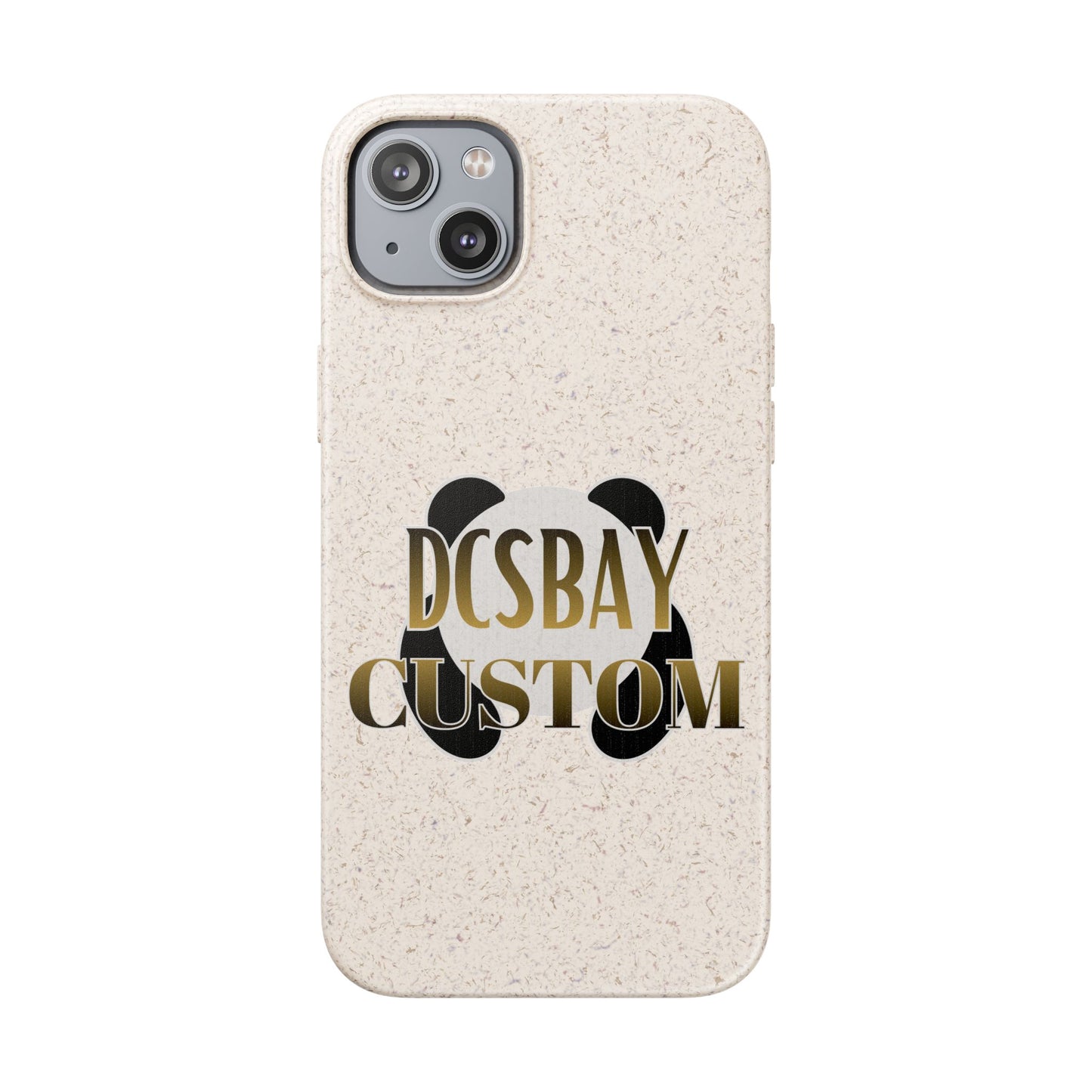 Biodegradable Panda Phone Case — Eco-Friendly Customizable iPhone Cover