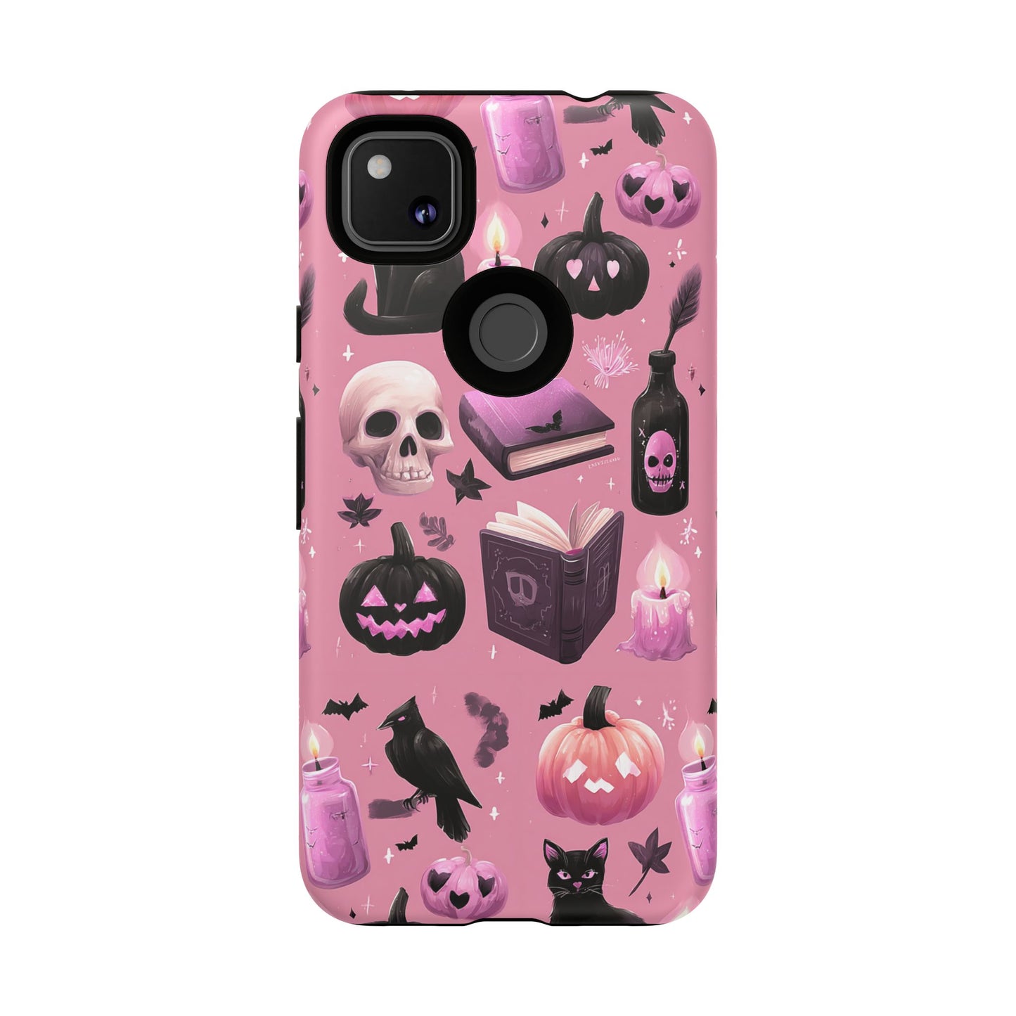 Spooky Phone Case - Halloween Design, Cute Costume Accessory, Fall Decor, Gift for Cat Lovers, Witchy Vibes, Trick or Treat