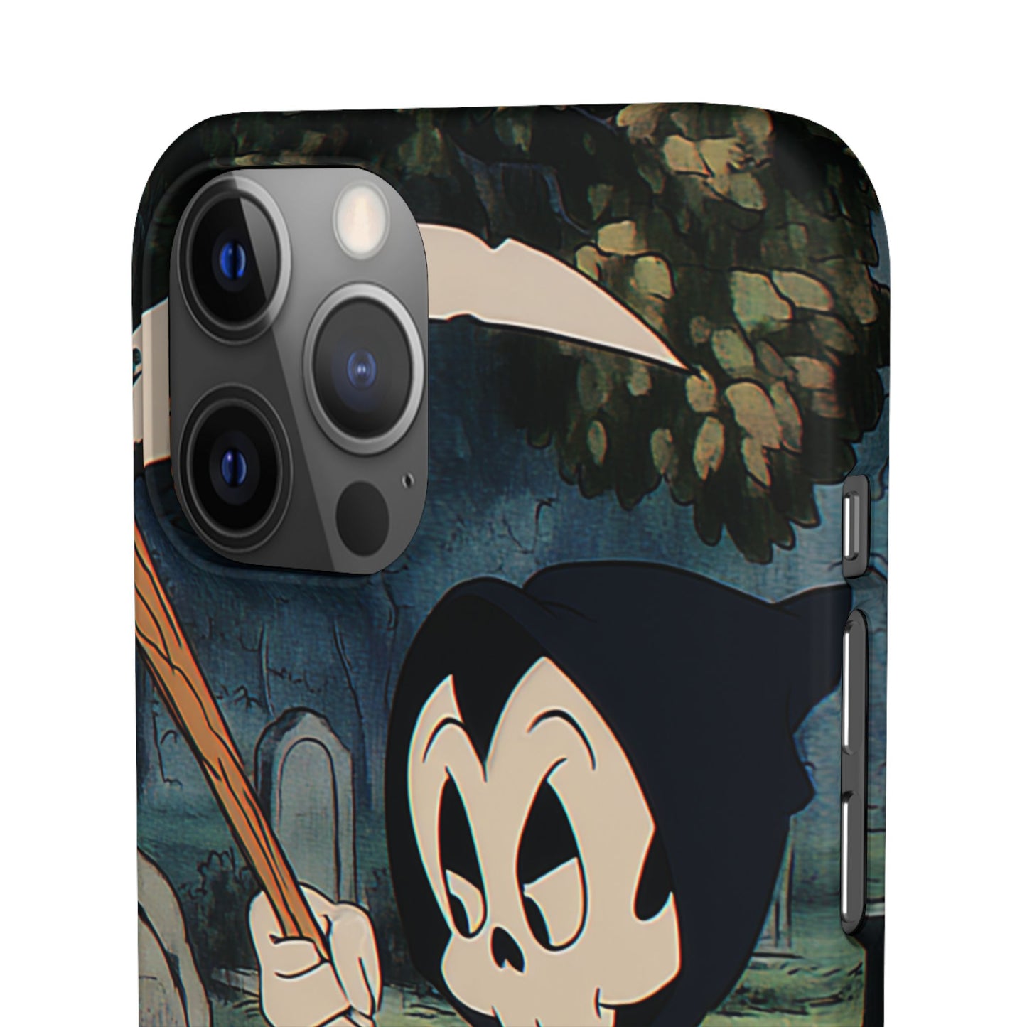 Grim Reaper Snap Case, Halloween Phone Case, Cute Death Phone Cover, Spooky Accessories, Unique Phone Protector