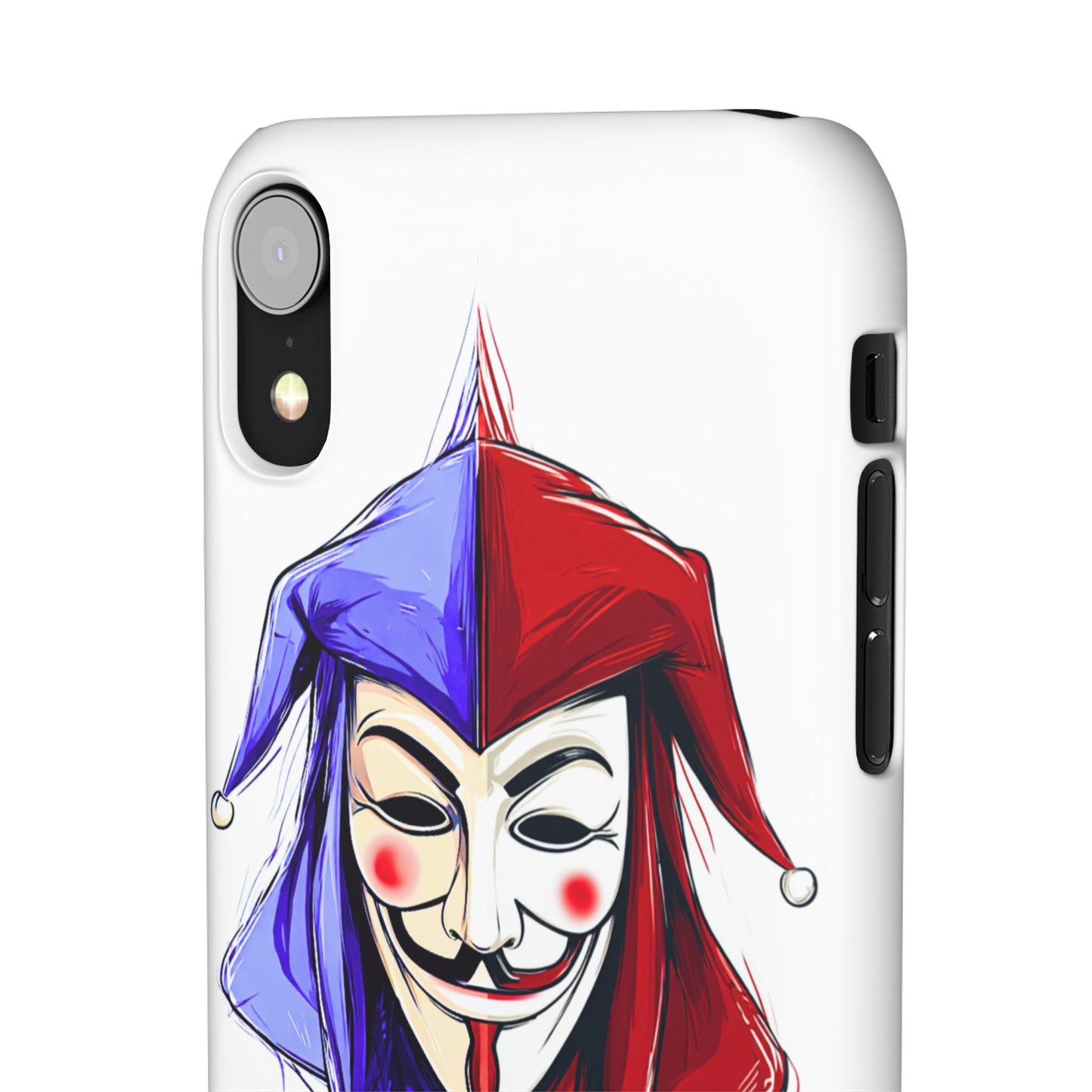 Joker & Anonimous Reunited Guy Fawkes Art Snap Case and Protective Phone Cover For iPhone and Samsung