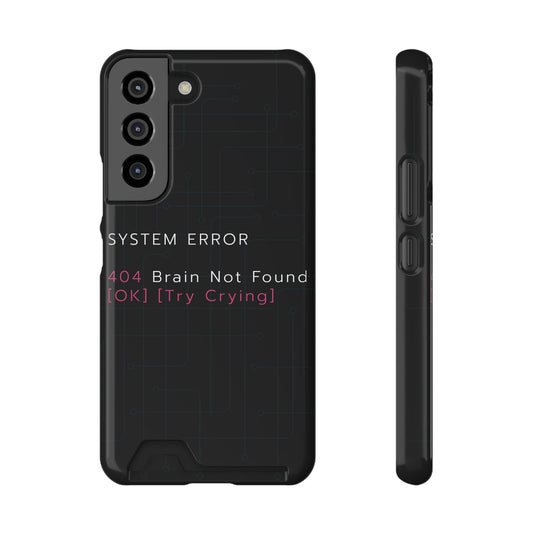 Techy Phone Case with Card Holder, Trendy Gadget Accessory, Cool Gift for Tech Lovers, Phone Protection, Modern Design for Everyday Use