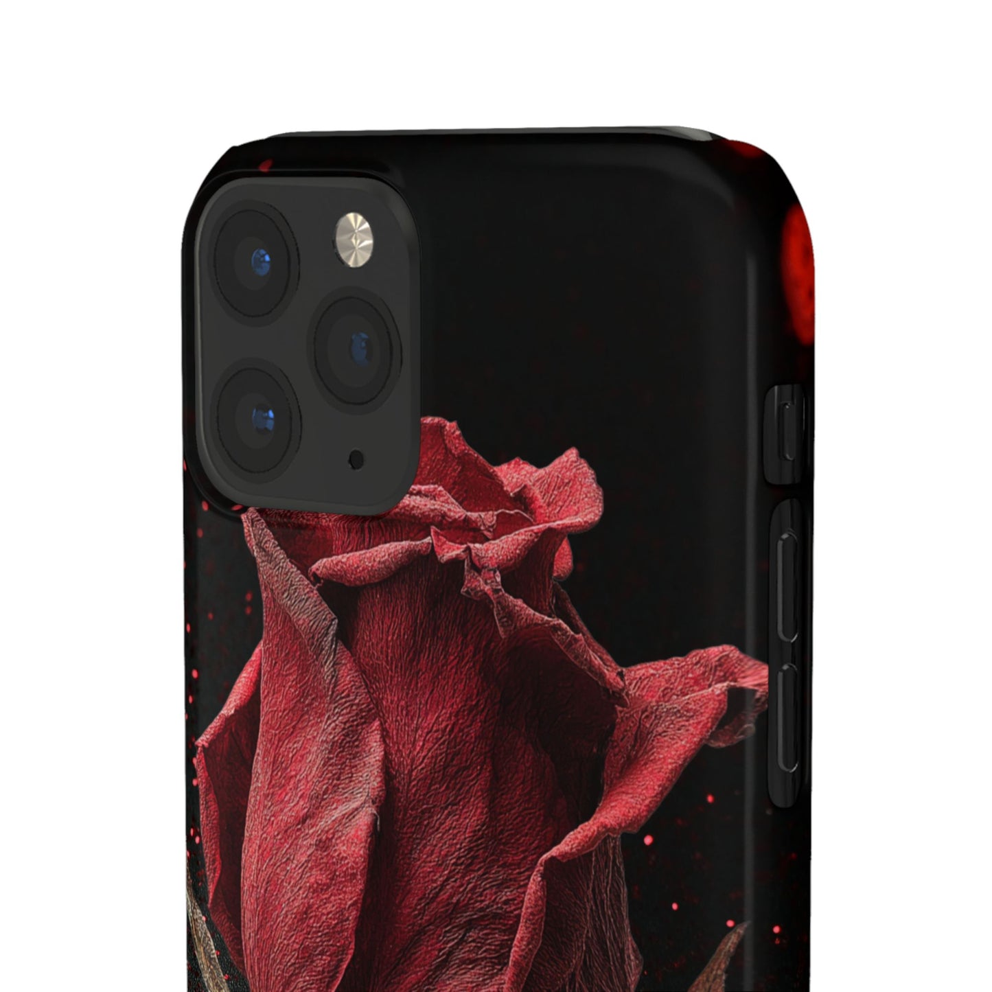 Romantic Rose Snap Case, Floral Phone Cover, Valentines Day Gift, Trendy Mobile Accessory, Heart Design Case, Elegant Phone Protector