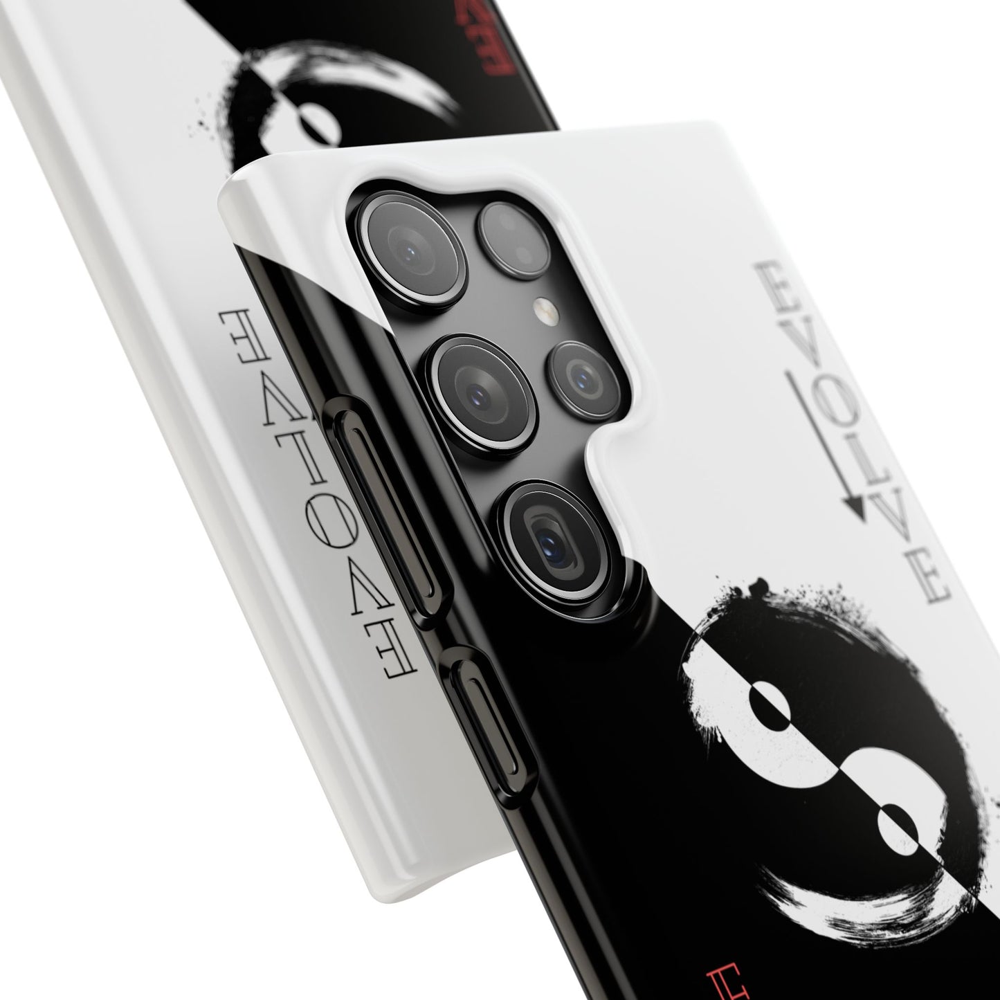 Yin Yang Evolve Black and White Snap Case Cover for iPhone and Samsung