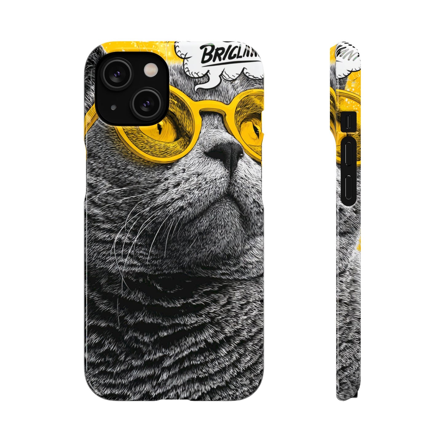 Playful Cat Snap Case - Quirky Phone Cover for Cat Lovers, Gift for Pet Enthusiasts, Funny Accessory for Any Occasion