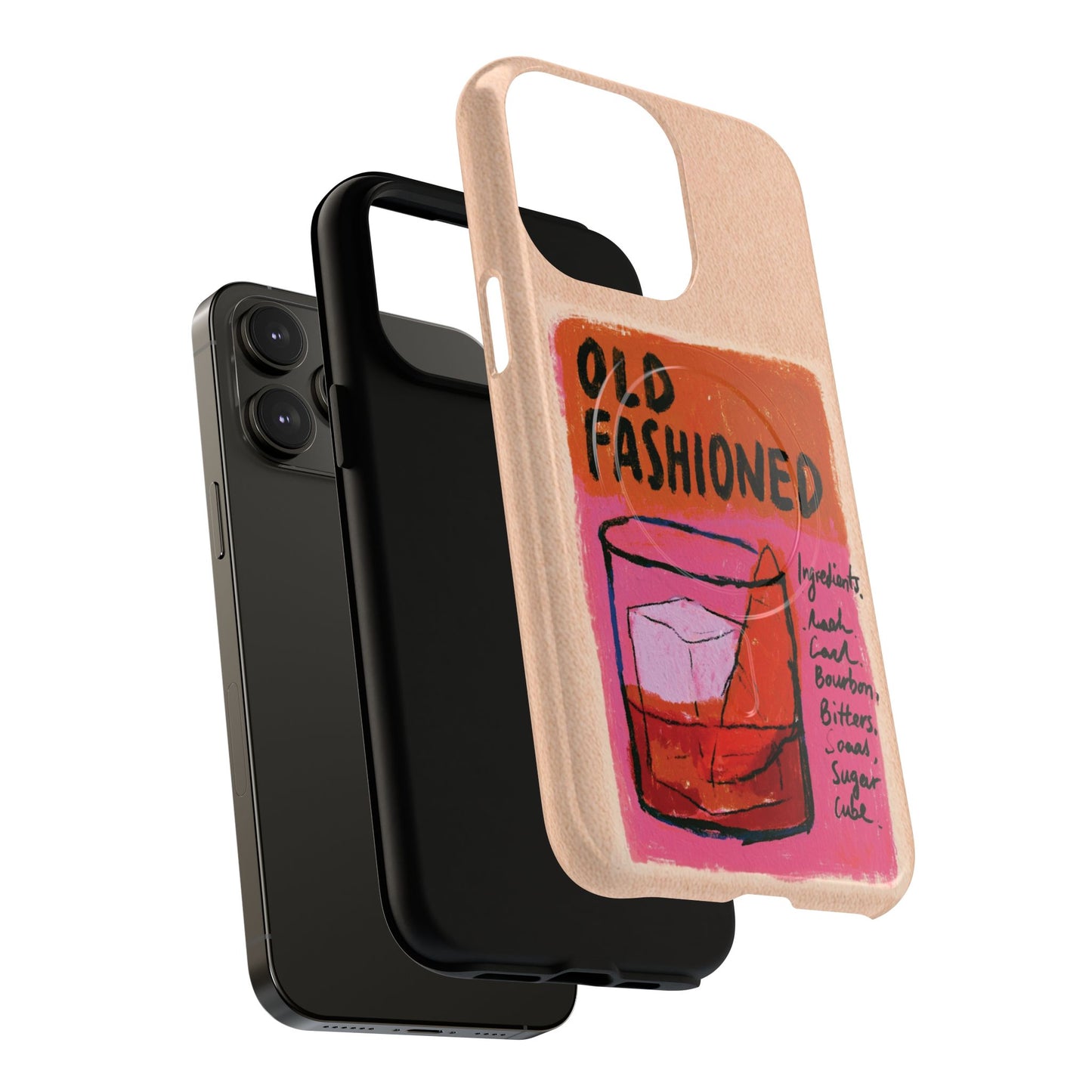 Old Fashioned Phone Case — Retro Cocktail iPhone Magnetic Case