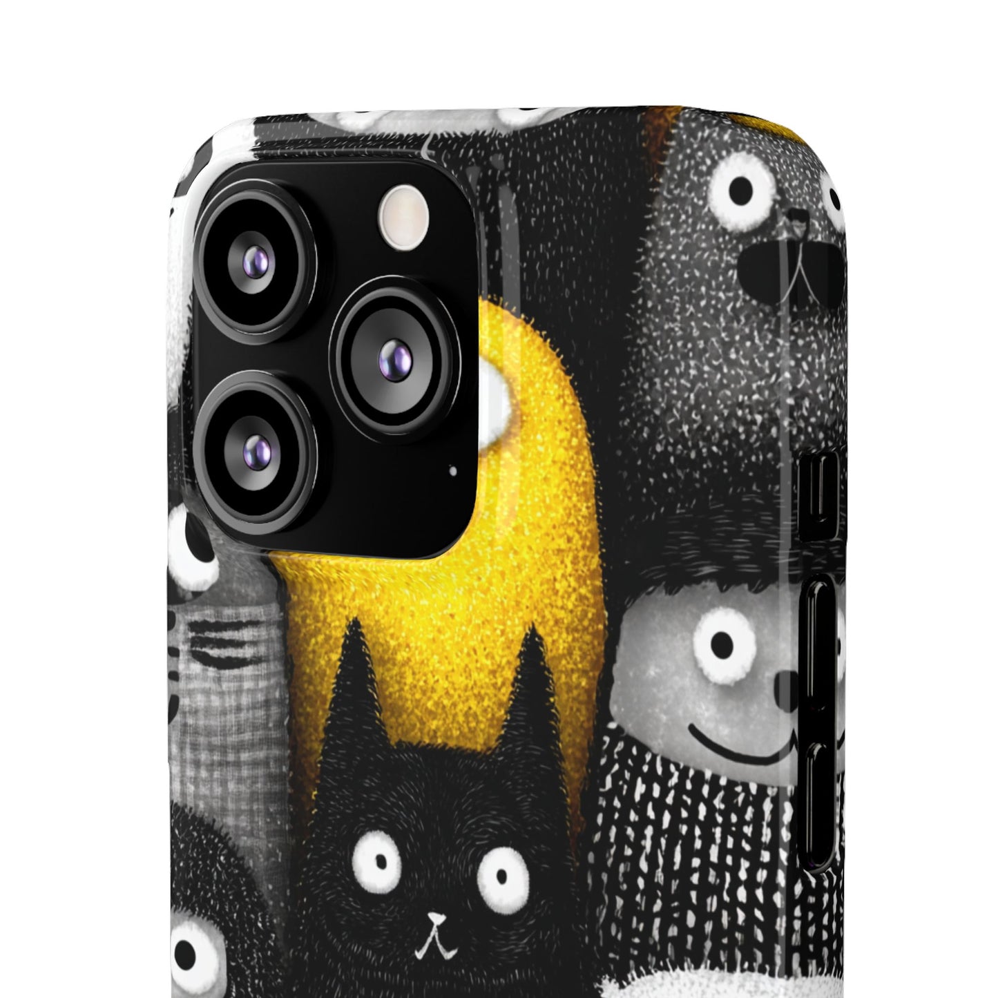 Colorful Character Snap Cases, Cute Phone Cover, Unique Gift for Kids, Fun Accessory, Perfect for Birthdays, Holidays