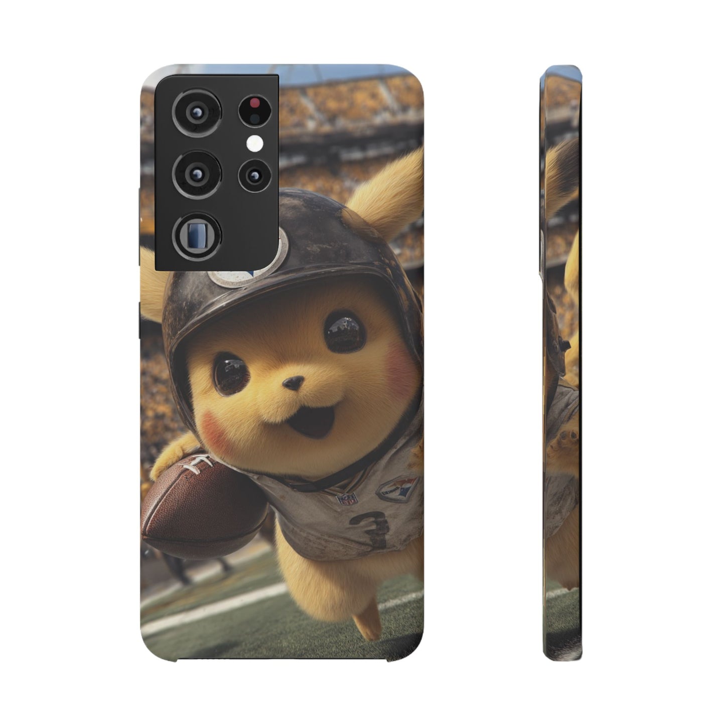 Fun Character Sports Snap Case, Phone Case, Fun Tech Accessory, Cute Gift for Gamers, Football Lovers, Kids.