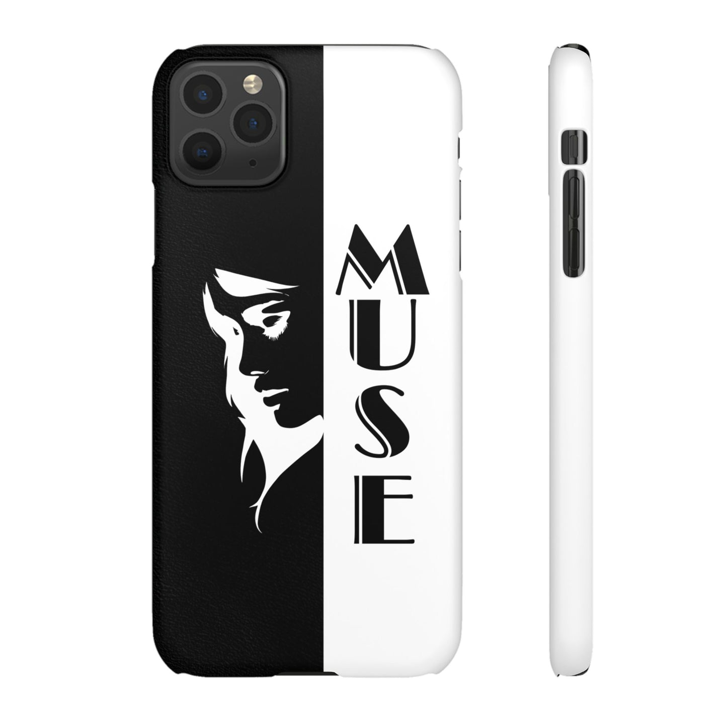 Black And White Bold Muse Snap Case Cover for iPhone and Samsung