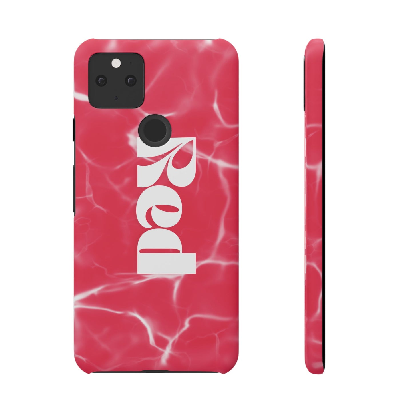 Vibrant Red Snap Case for iPhone, Trendy Phone Cover, Gift for Her, Summer Accessory, Stylish Tech Protection
