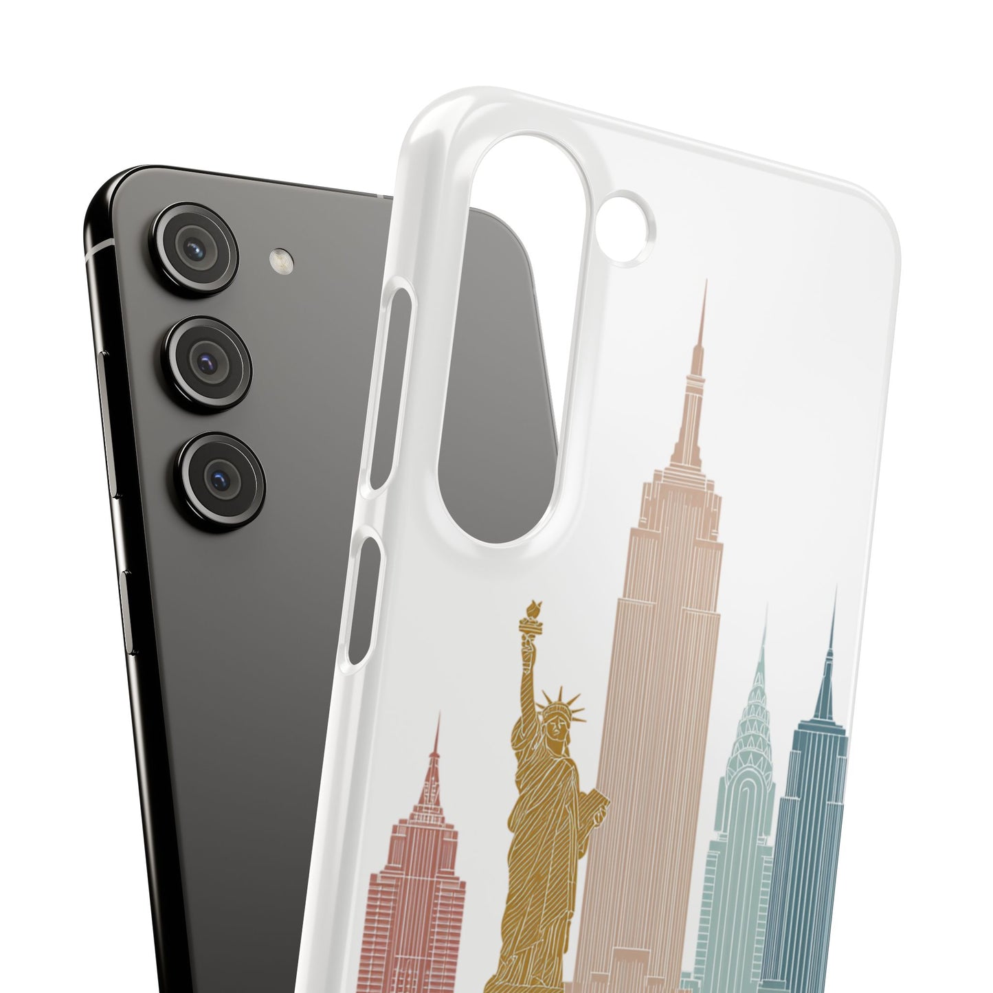 Stylish New York Snap Case, Urban Phone Cover, Cityscape Phone Case, Gift for Travelers, Trendy Protective Case