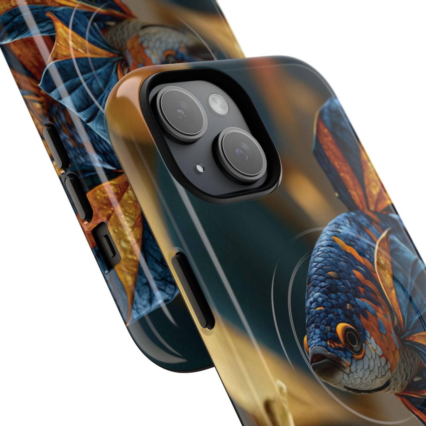 Koi Fish Tough Magnetic Phone Case — Protective Artistic Fish Design