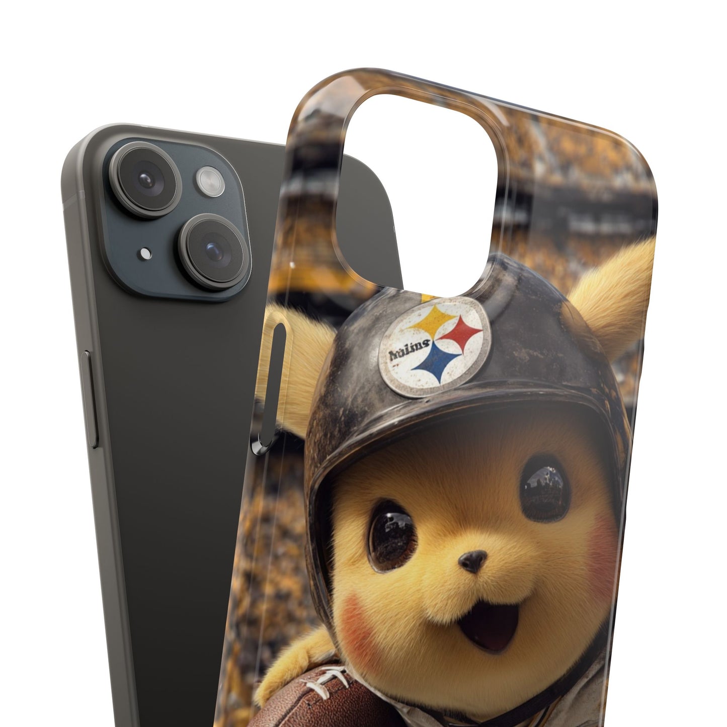 Fun Character Sports Snap Case, Phone Case, Fun Tech Accessory, Cute Gift for Gamers, Football Lovers, Kids.