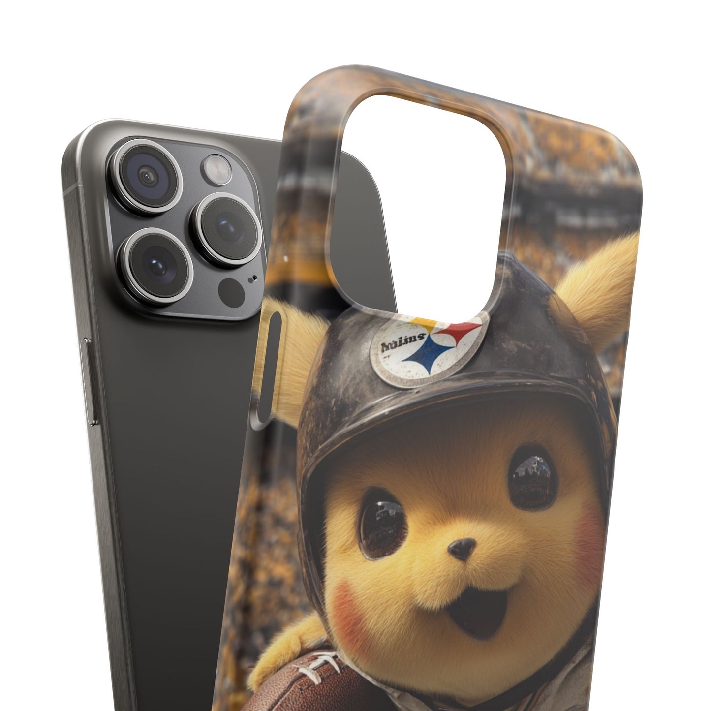 Fun Character Sports Snap Case, Phone Case, Fun Tech Accessory, Cute Gift for Gamers, Football Lovers, Kids.