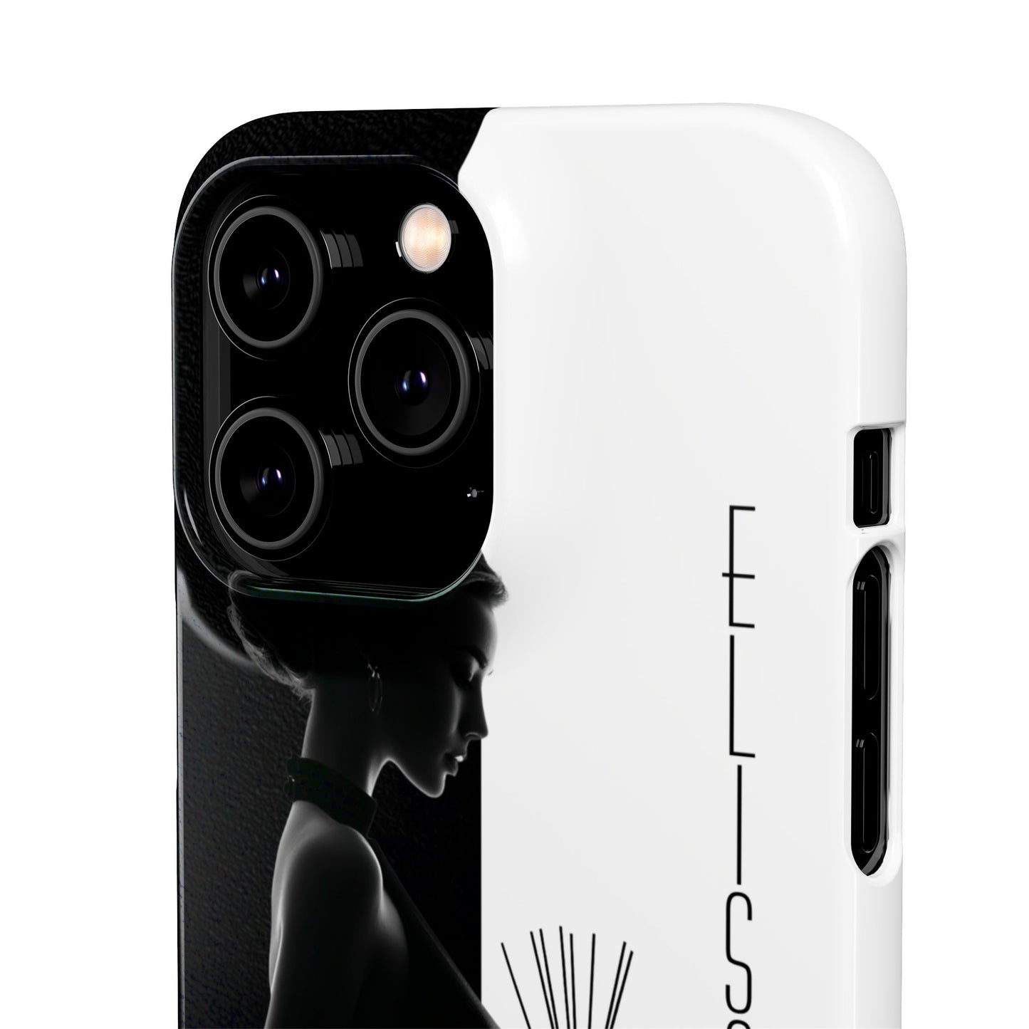 Custom Black and White Snap Case for Women Phone Cover for iPhone and Samsung