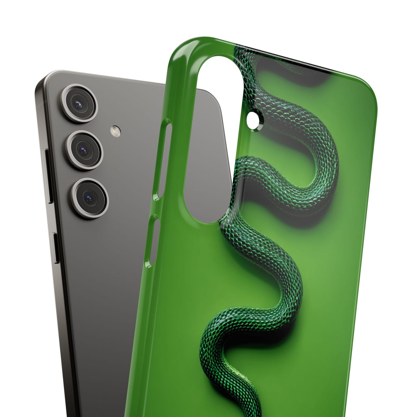 Green Snake Snap Case for iPhone, Stylish Phone Cover, Unique Gift, Trendy Accessory, Birthday, Nature Lover's Phone Case