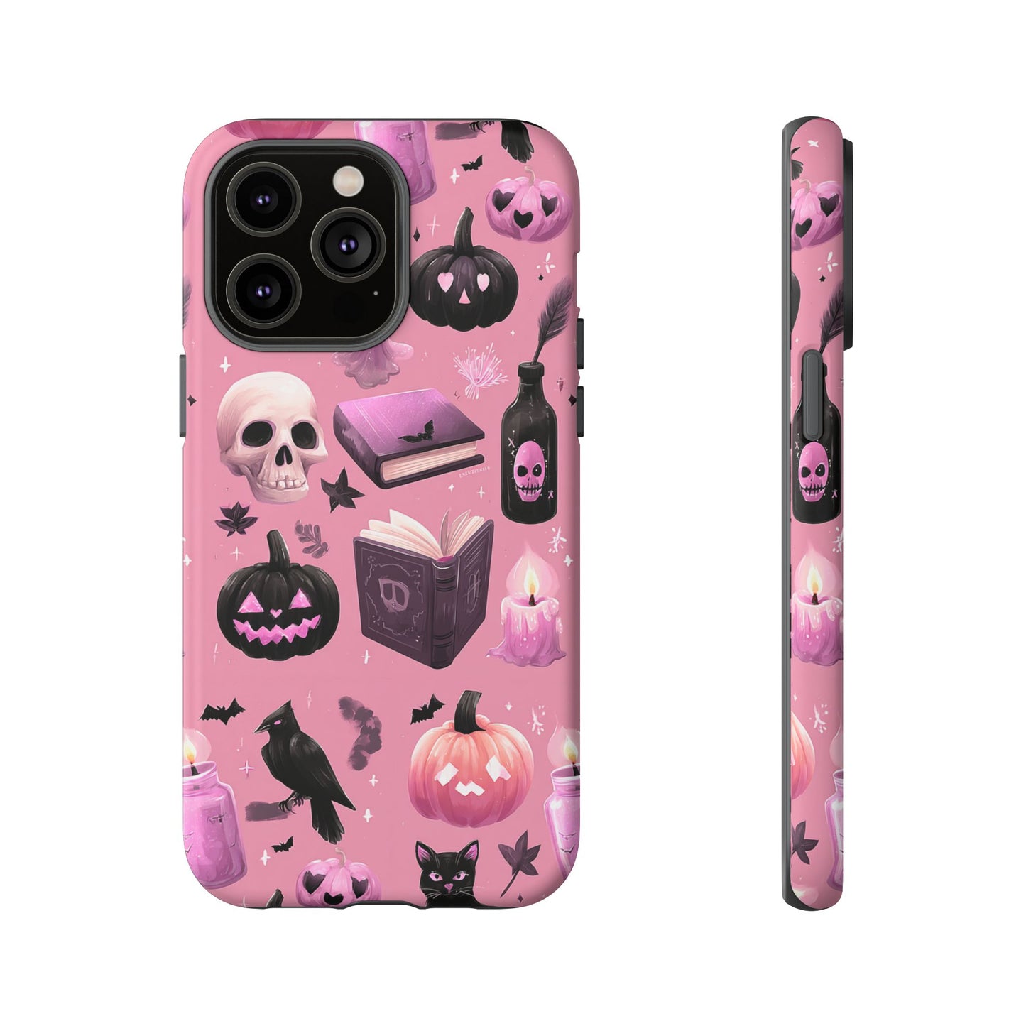 Spooky Phone Case - Halloween Design, Cute Costume Accessory, Fall Decor, Gift for Cat Lovers, Witchy Vibes, Trick or Treat