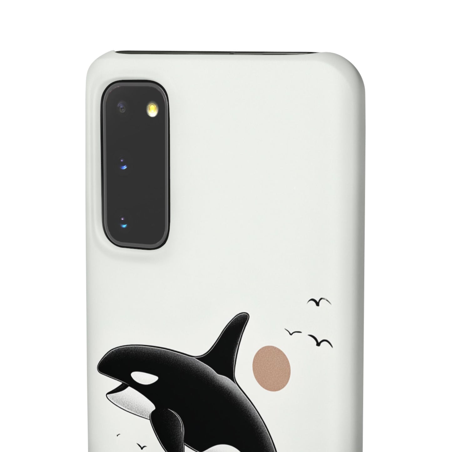Whale Splash Phone Case | Ocean Lover Gift, Marine Art, Snap Cases, Cute Whale Design, Custom Phone Accessories