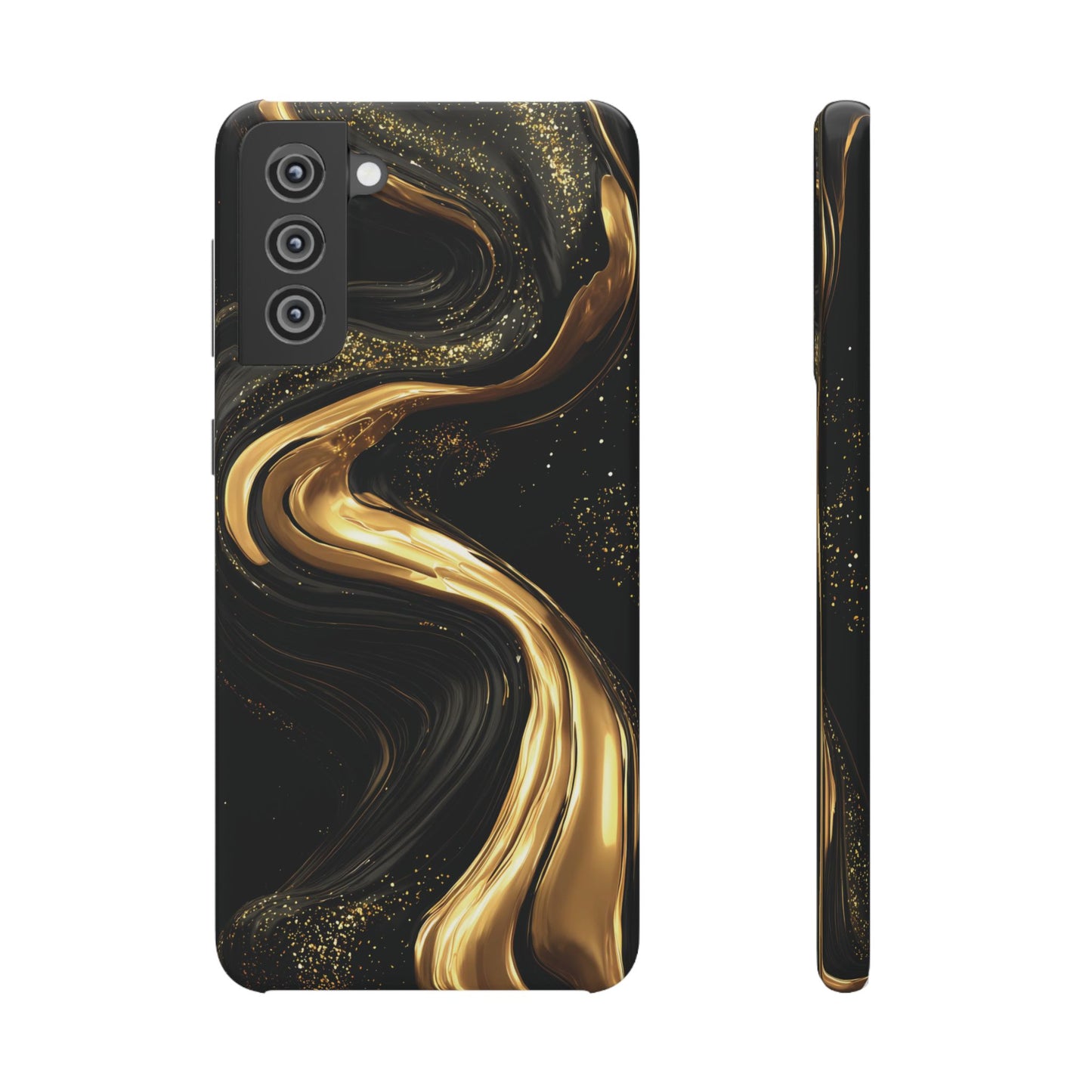 Elegant Gold Swirl Snap Case - Stylish Phone Cover, Modern Accessory, Gift for Her, Luxe Phone Case, Trendy Decor