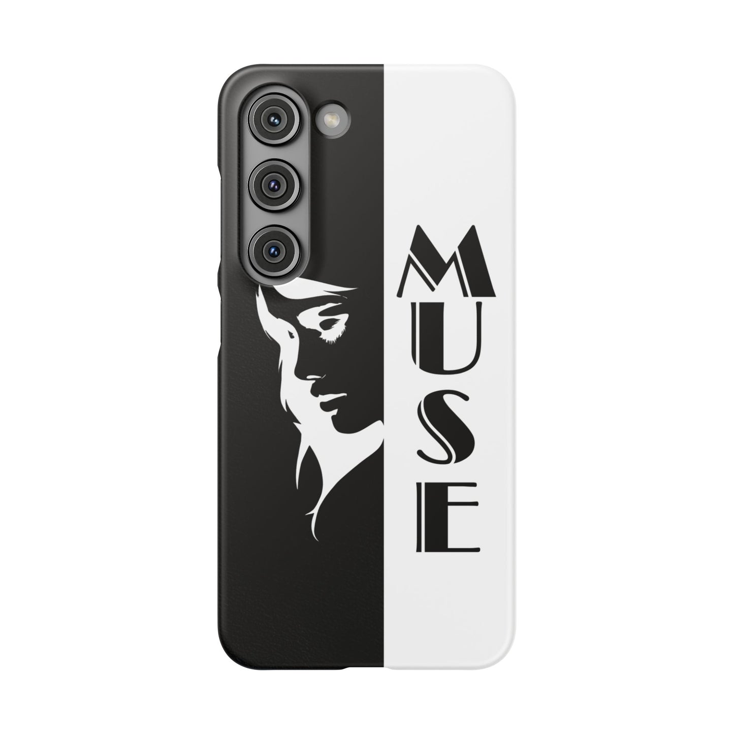 Black And White Bold Muse Snap Case Cover for iPhone and Samsung