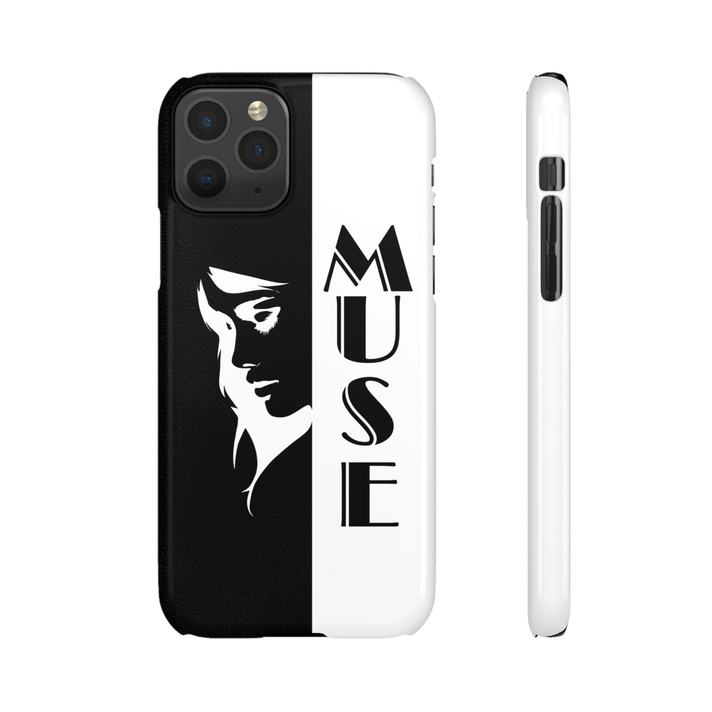 Black And White Bold Muse Snap Case Cover for iPhone and Samsung