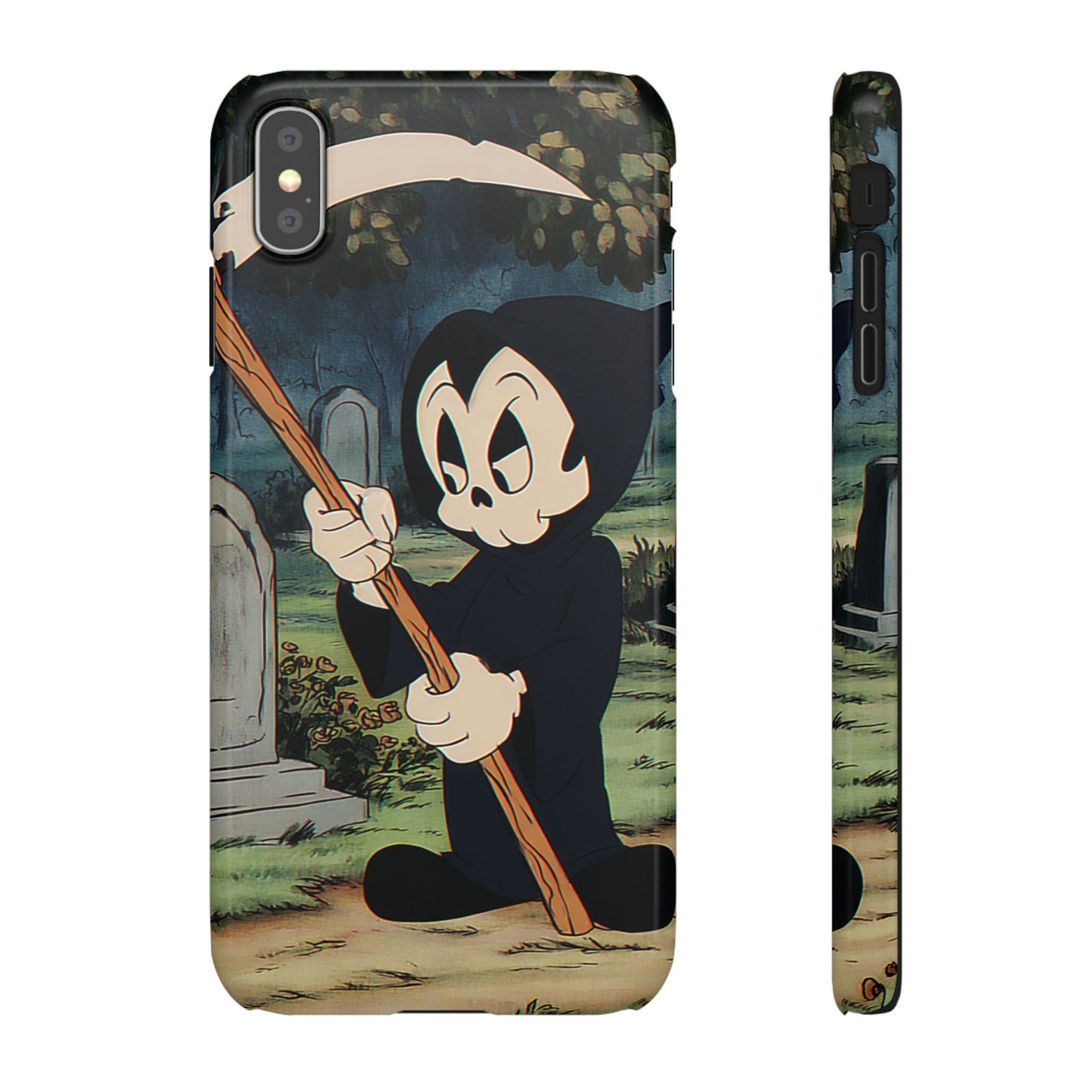 Grim Reaper Snap Case, Halloween Phone Case, Cute Death Phone Cover, Spooky Accessories, Unique Phone Protector