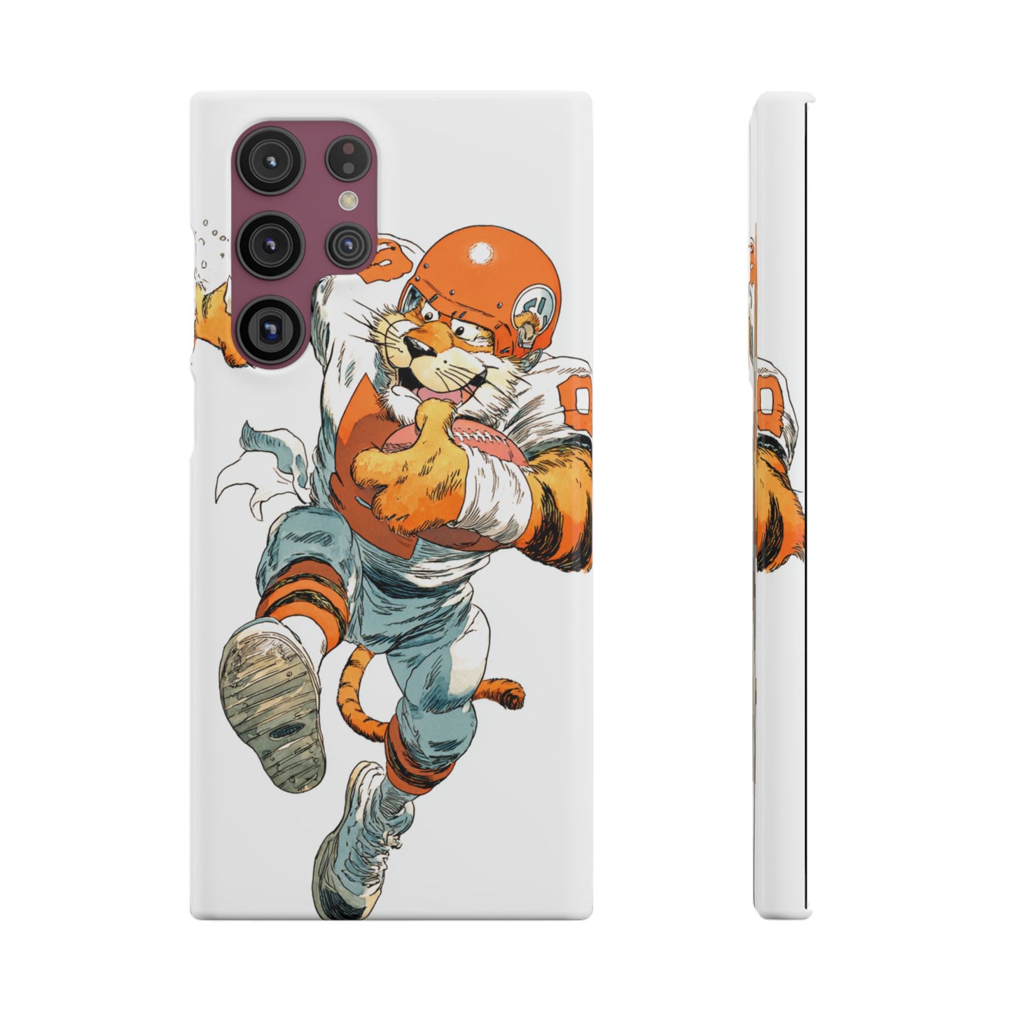 Cincinnati Bengals Snap Cases, Football Fans Phone Case, Tiger Cartoon Art Design, Football Lover Gift, Protective Phone Cover