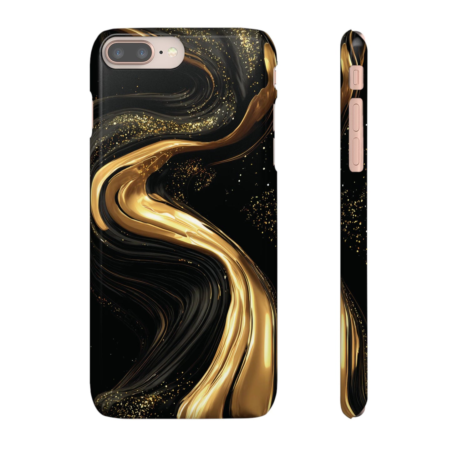 Elegant Gold Swirl Snap Case - Stylish Phone Cover, Modern Accessory, Gift for Her, Luxe Phone Case, Trendy Decor