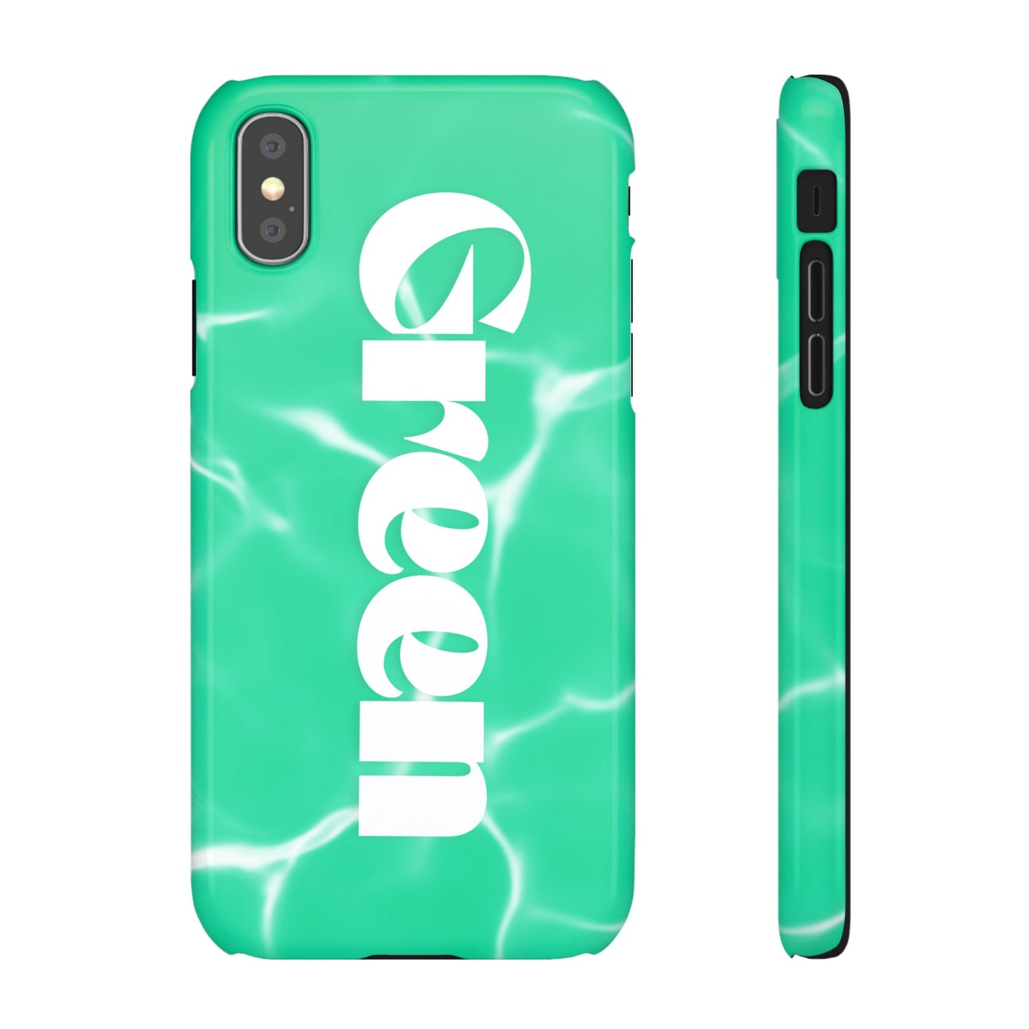Aqua Pool Vibe Snap Case, Tropical Phone Cover, Summer Accessory, Trendy Gift for Friends, Beach Lover's Essential