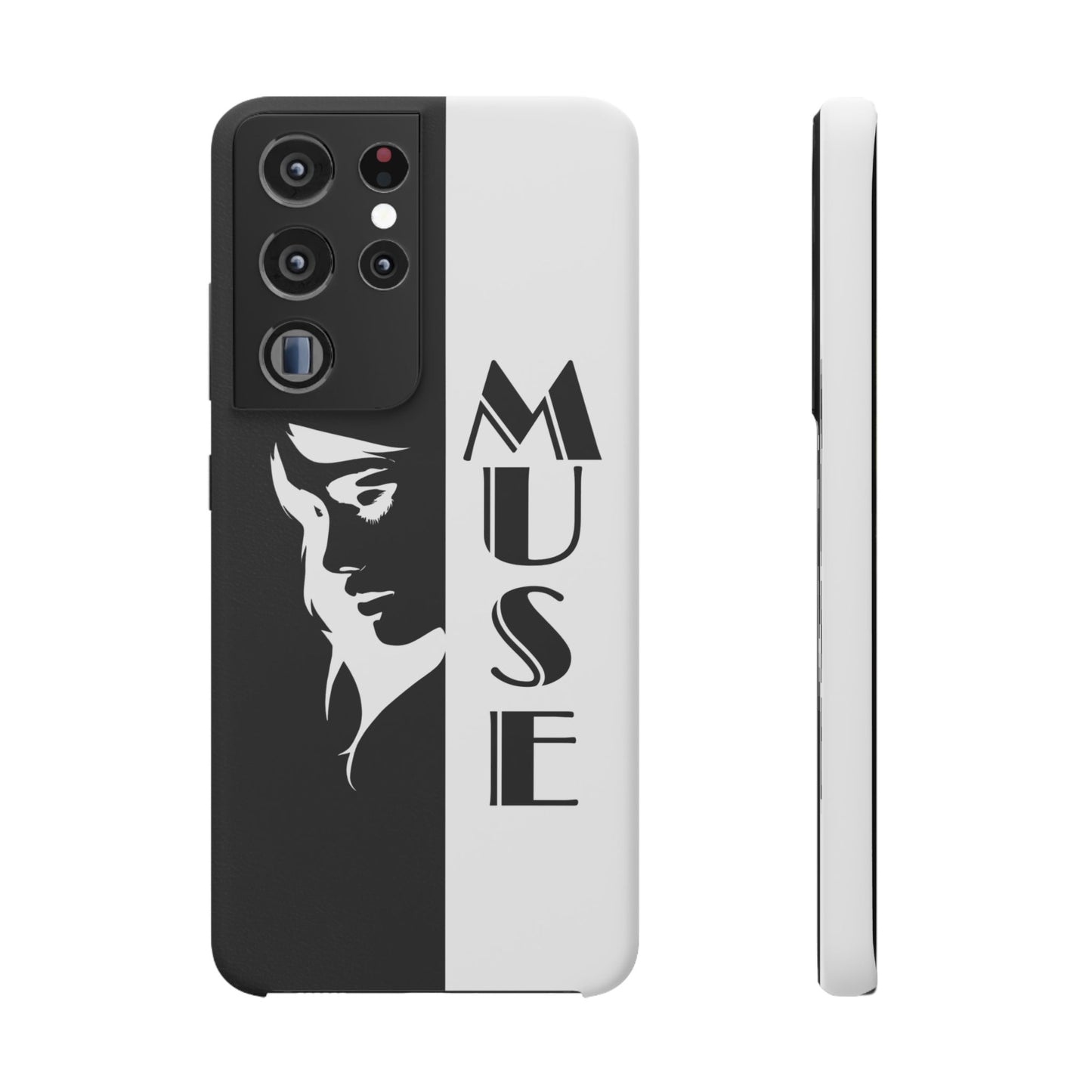 Black And White Bold Muse Snap Case Cover for iPhone and Samsung