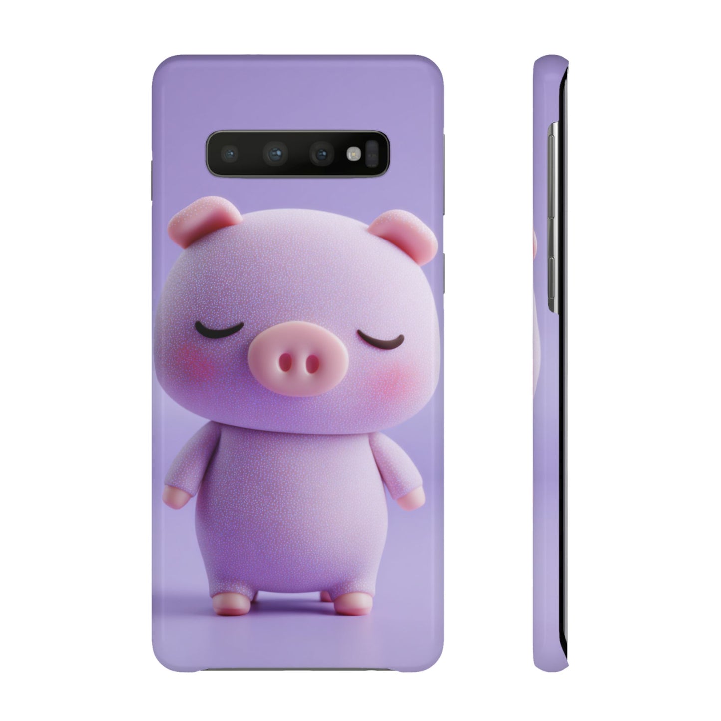 Cute Pig Snap Case for iPhone, Animal Lovers Phone Cover, Kawaii Aesthetic Accessory, Birthday Gift, Unique Phone Protection