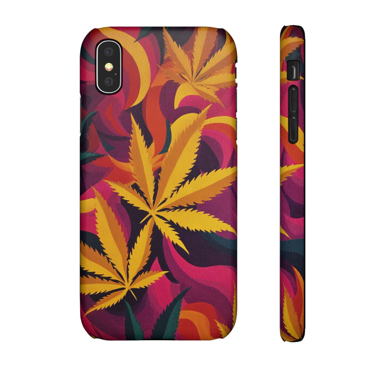 Autumn Vibe Cannabis Snap Case for IPhones and Samsungs Custom