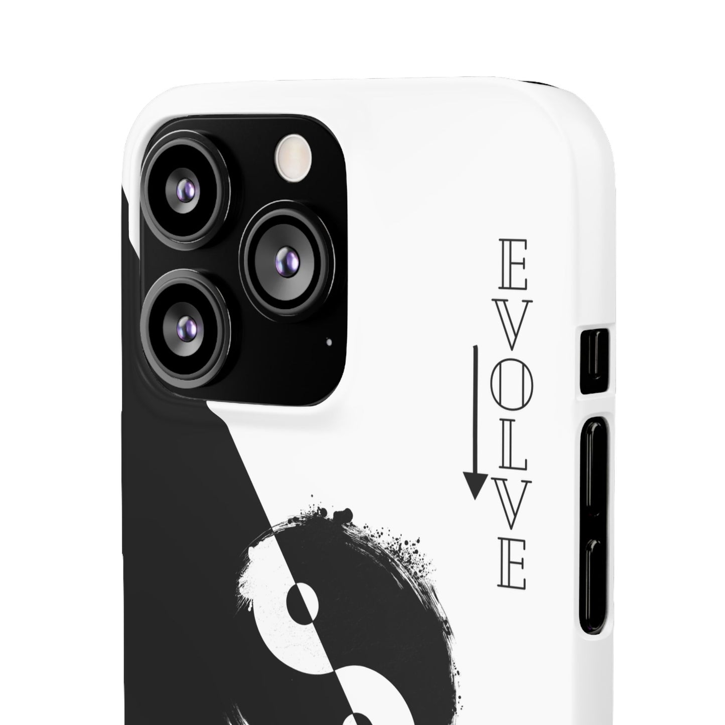 Yin Yang Evolve Black and White Snap Case Cover for iPhone and Samsung