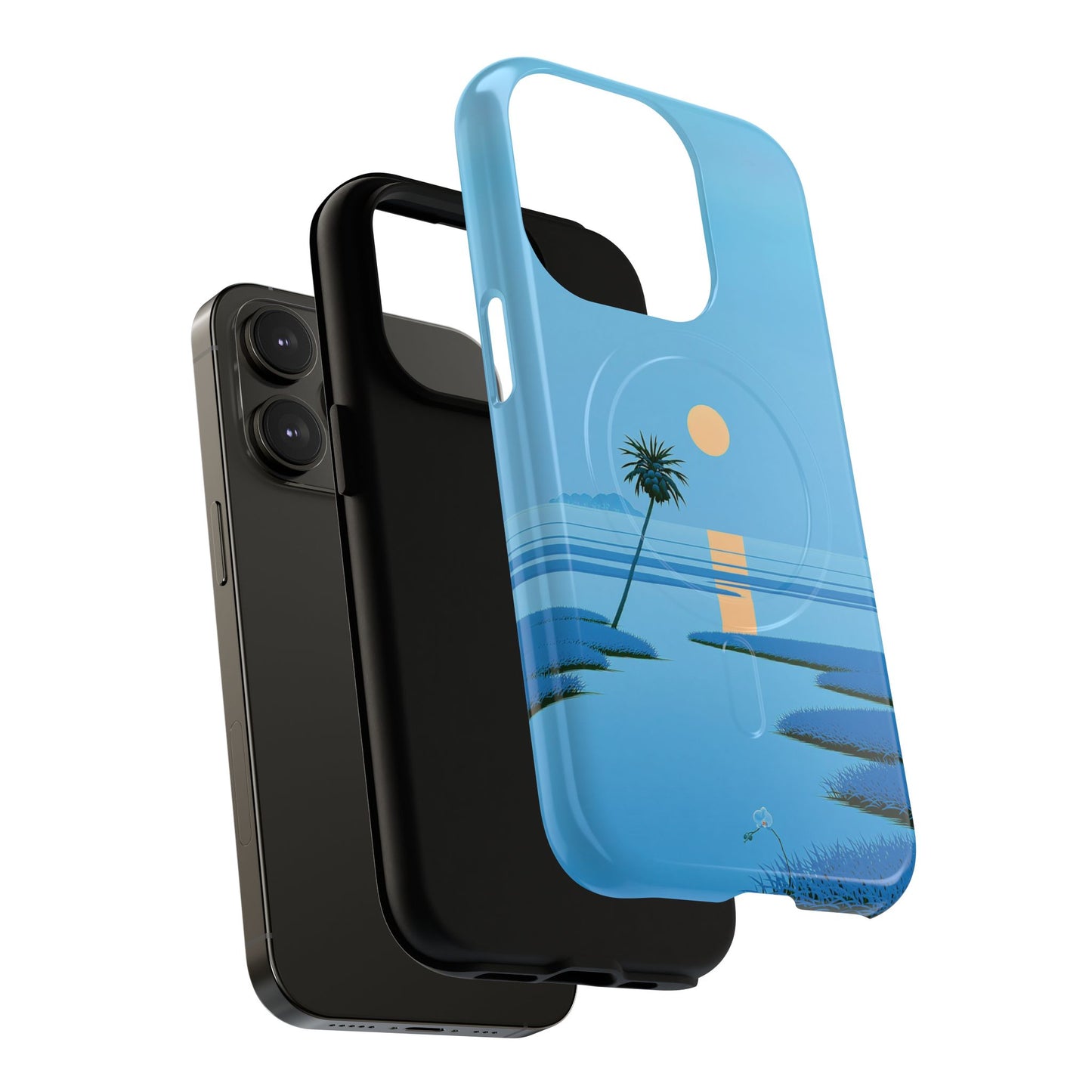 Tough Magnetic Case — Minimal Sunset Palm Phone Cover