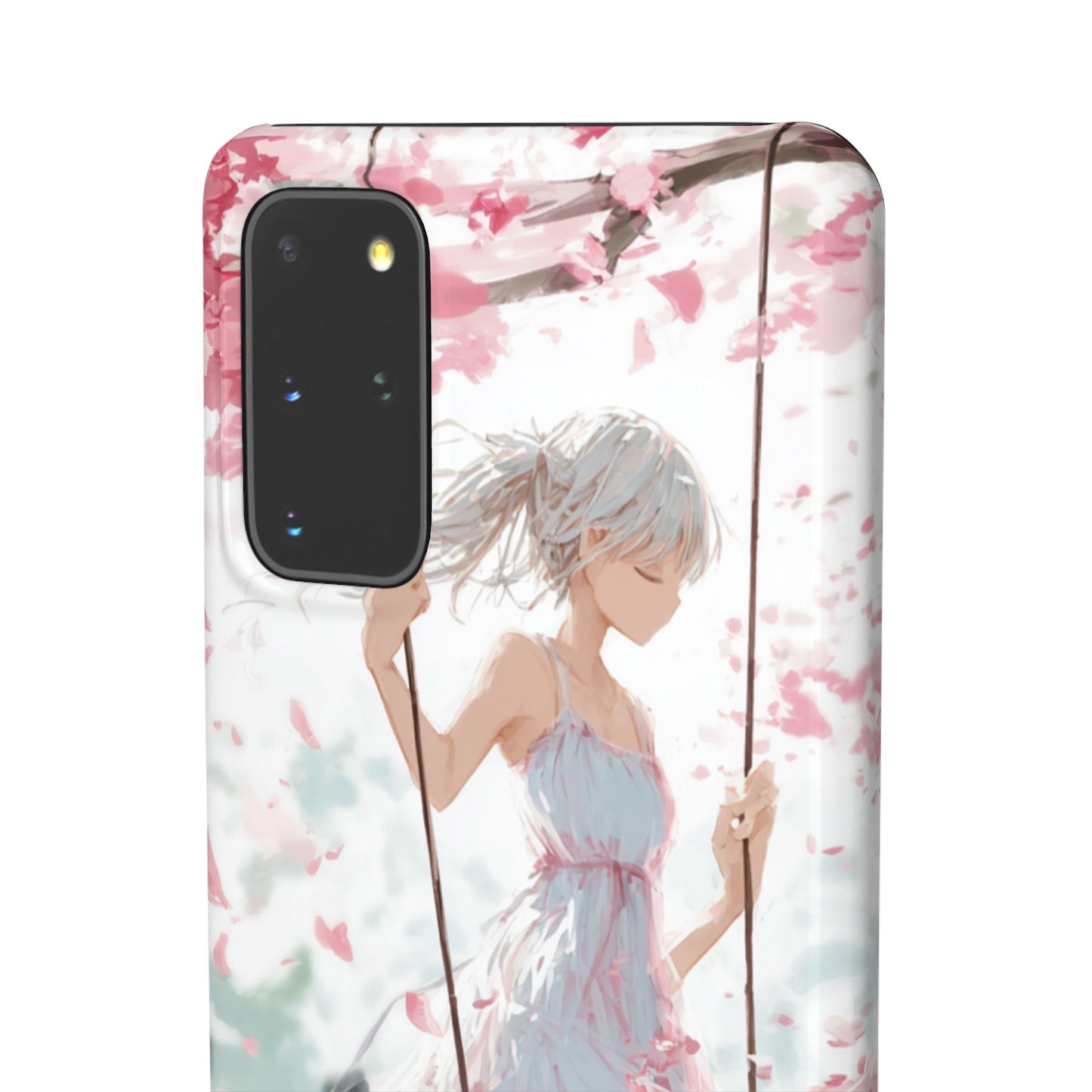 Elegant Floral Snap Cases for iPhone, Personalized Phone Covers, Cute Spring Gifts, Anime Aesthetic Accessories, Flower-themed Cell [...]