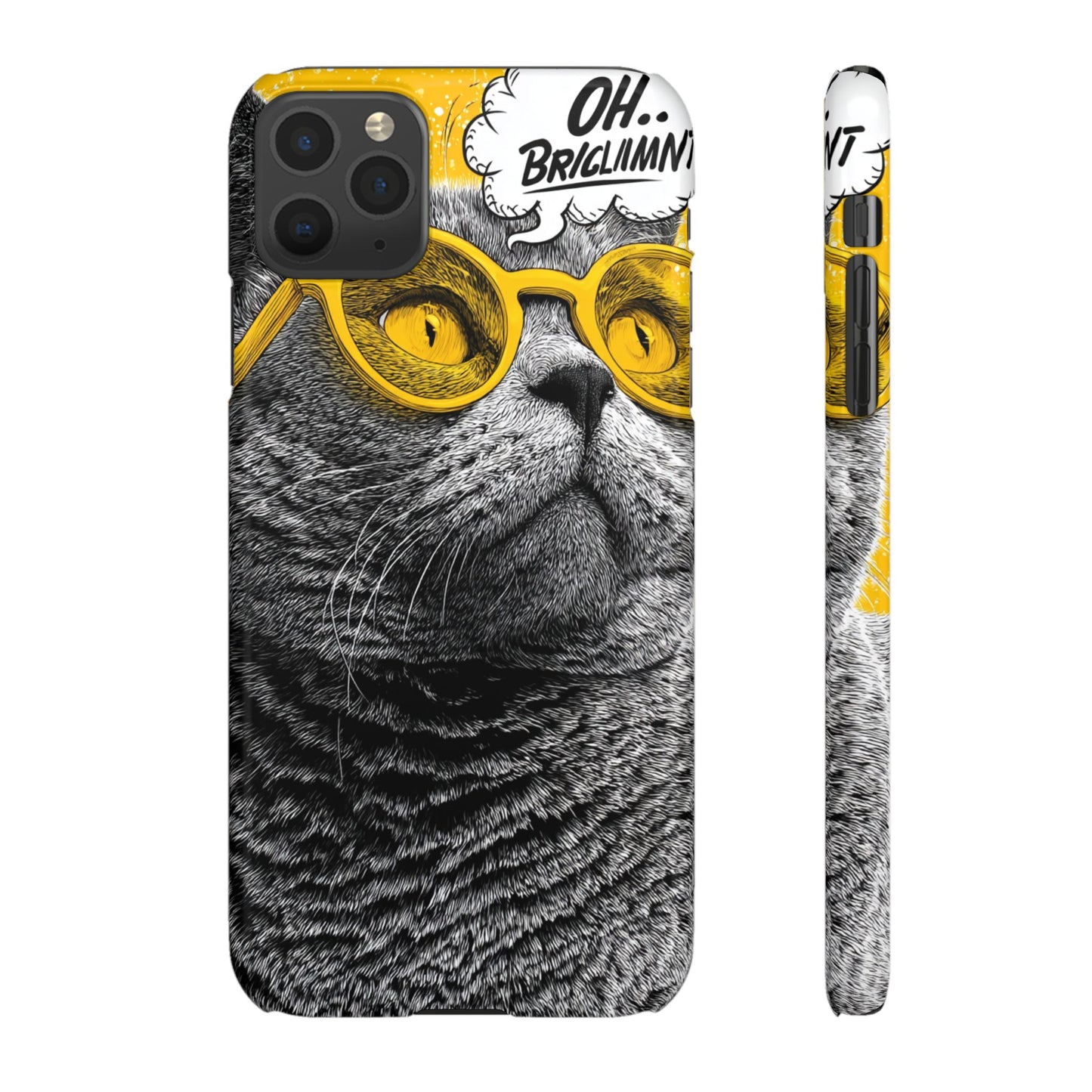Playful Cat Snap Case - Quirky Phone Cover for Cat Lovers, Gift for Pet Enthusiasts, Funny Accessory for Any Occasion