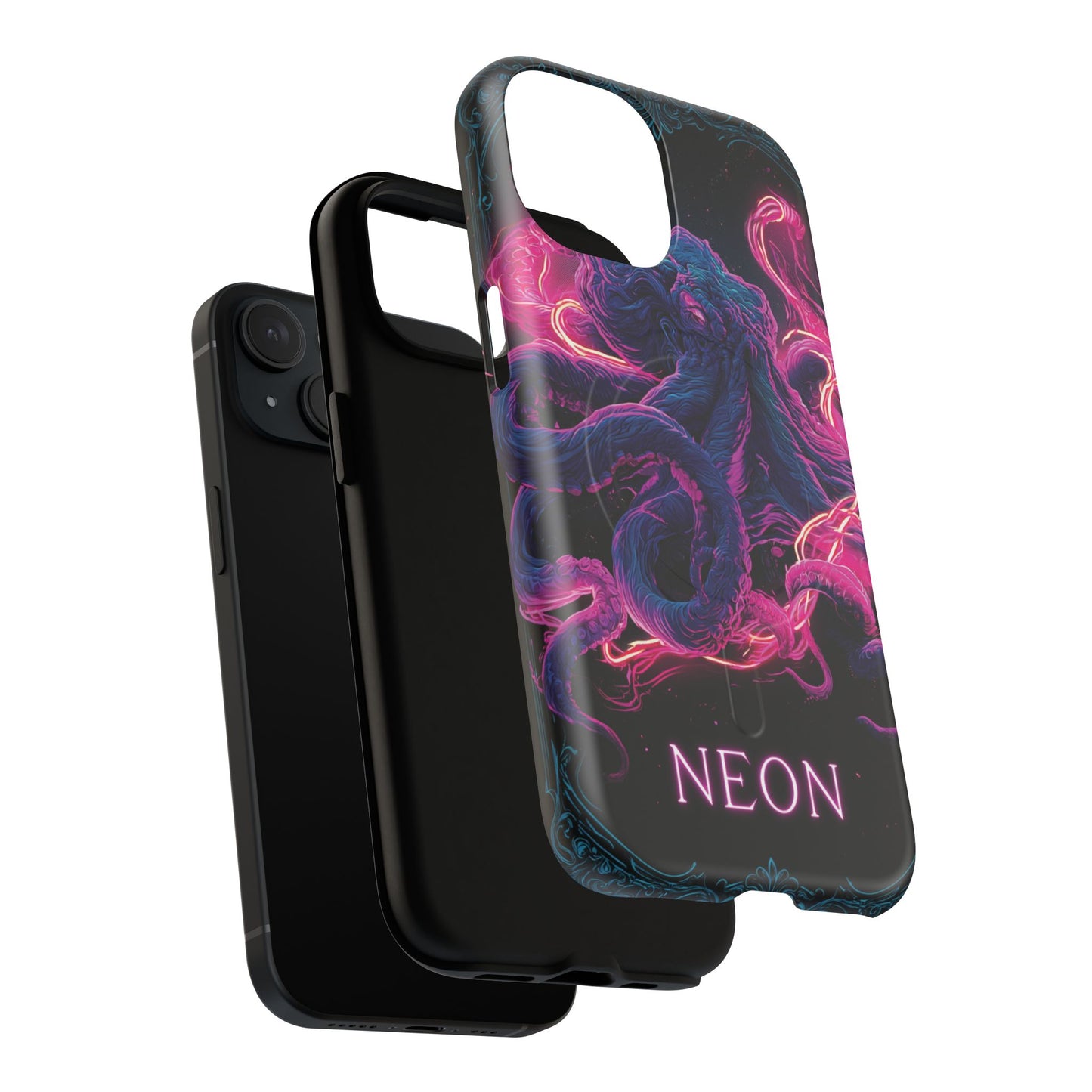 Neon Octopus Phone Case — Tough Magnetic Protective Cover