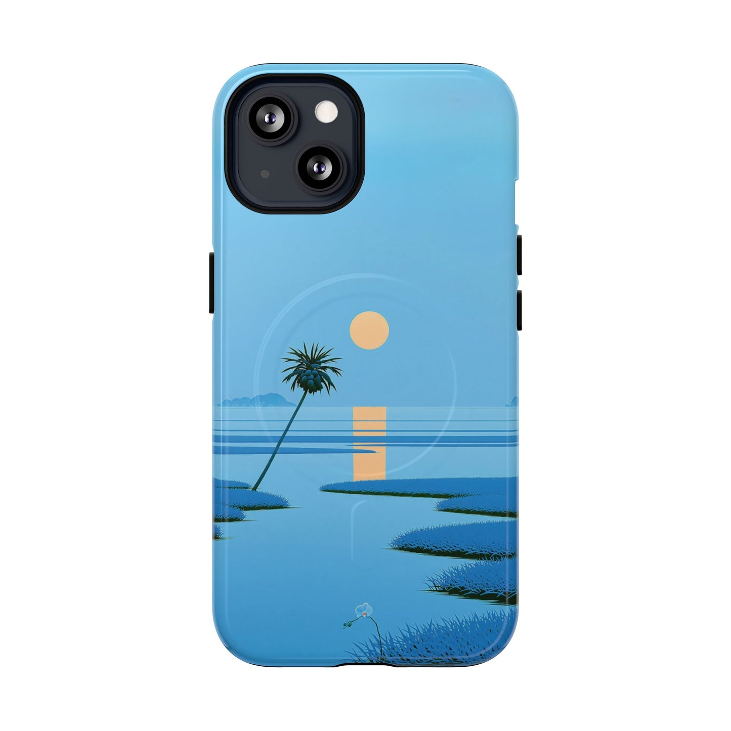 Tough Magnetic Case — Minimal Sunset Palm Phone Cover