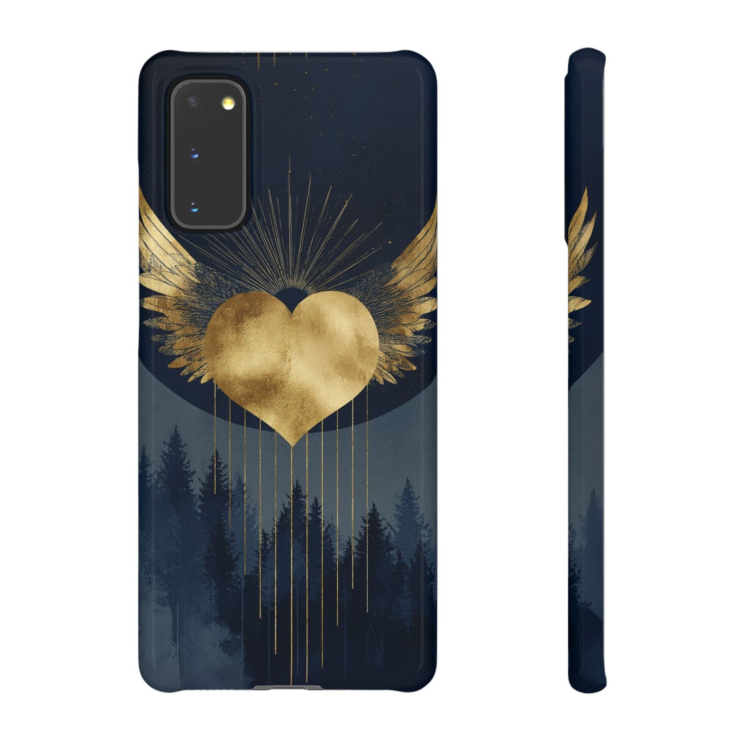Heart Wing Snap Case, Elegant Phone Cover, Unique Gift, Artistic Accessory, Protective Case for Love and Romance