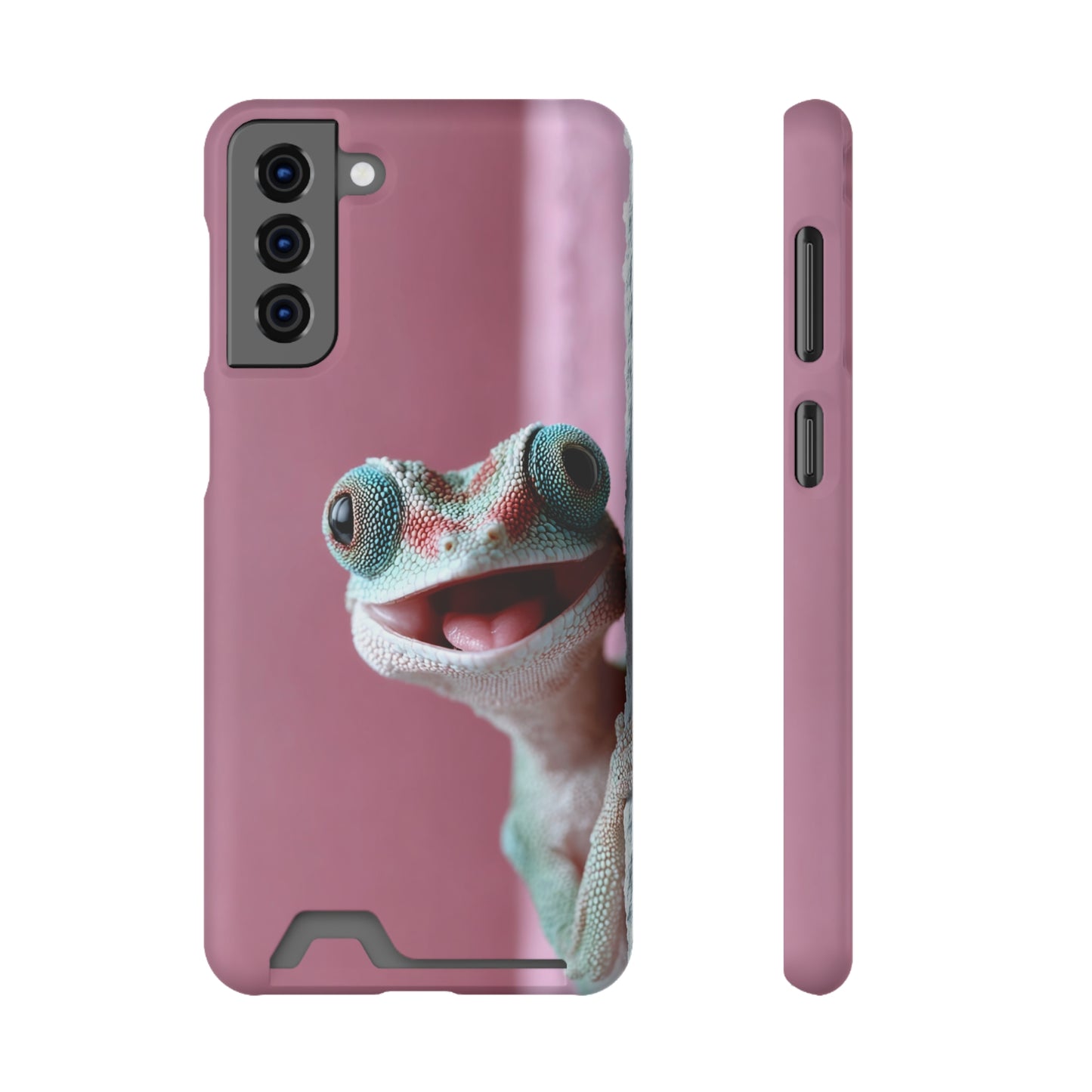 Whimsical Phone Case with Card Holder - Cute Gecko Design, Fun Gift for Kids, Stylish Accessory for Everyday Use, Perfect for [...]